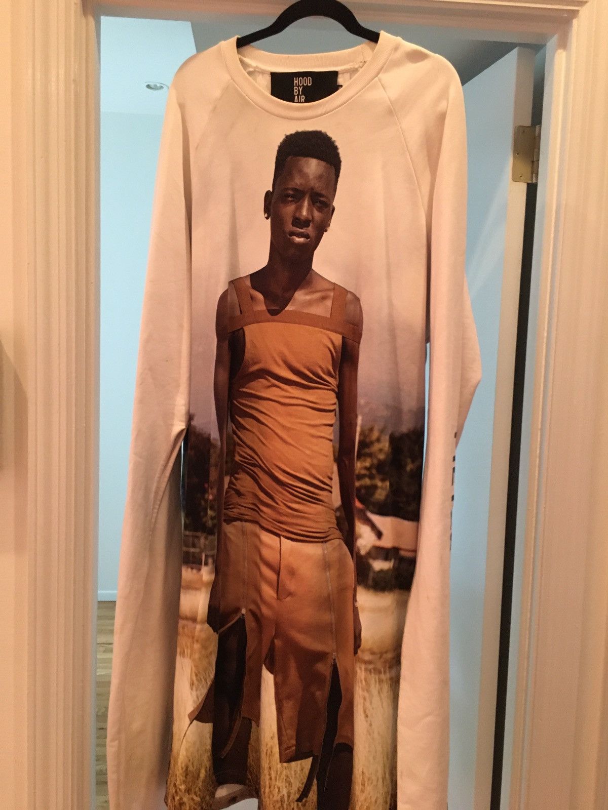 Hood by Air X Pieter Hugo Long Printed Raglan Sweatshirt