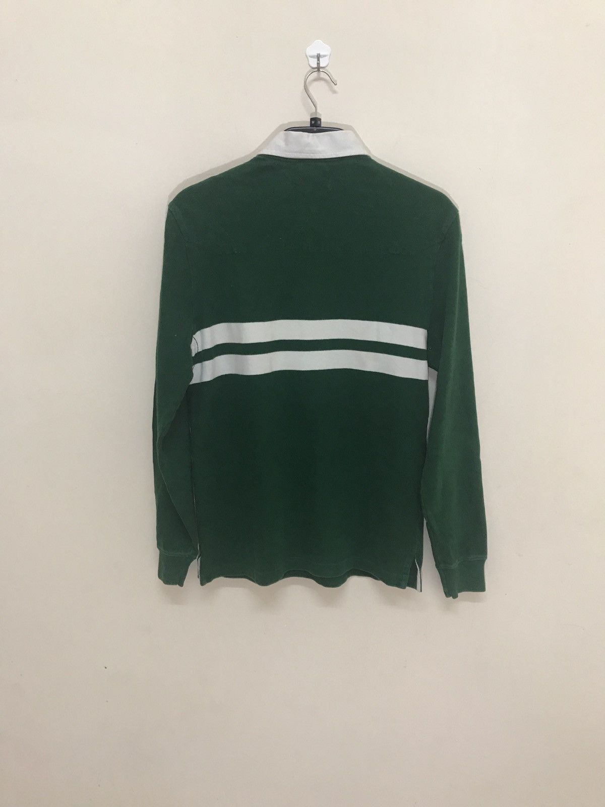 Polo Ralph Lauren VINTAGE POLO RUGBY SHIRT GREEN MADISON AVE NEW YORK Size US S / EU 44-46 / 1 - 2 Thumbnail
