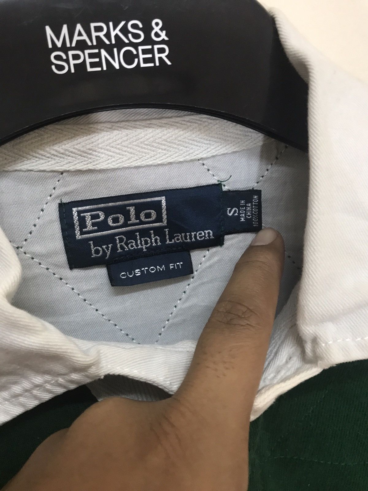 Polo Ralph Lauren VINTAGE POLO RUGBY SHIRT GREEN MADISON AVE NEW YORK Size US S / EU 44-46 / 1 - 3 Thumbnail