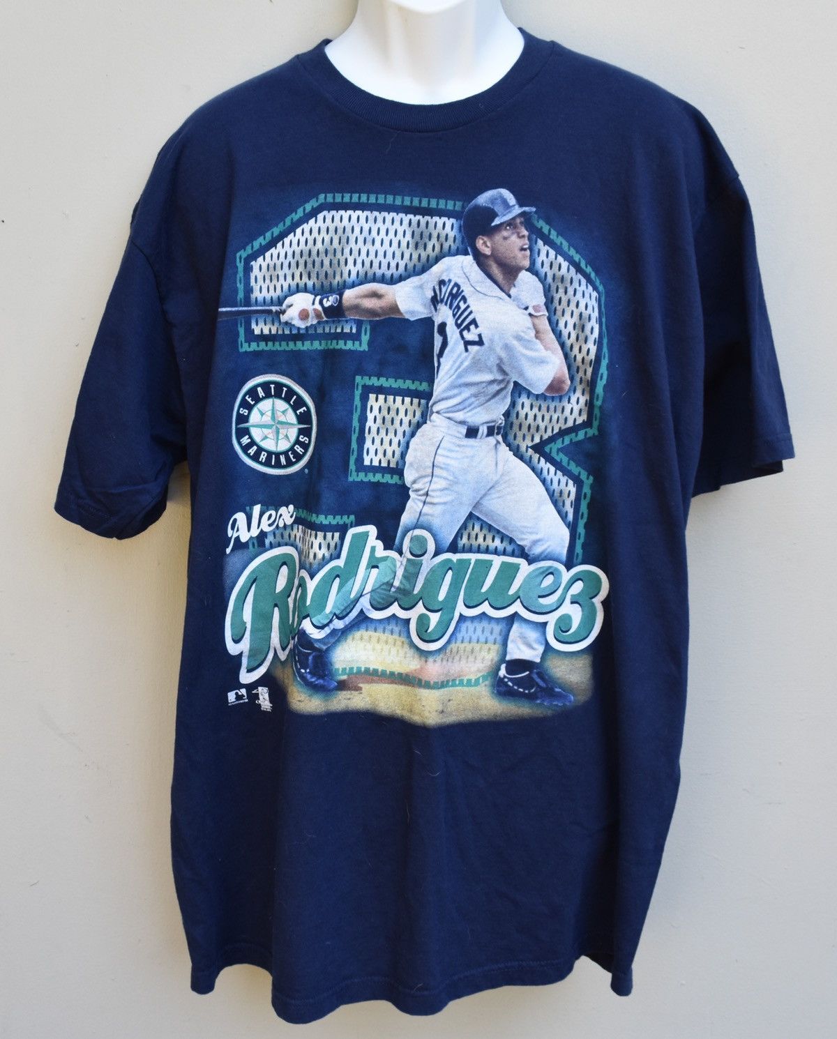 Vintage 1996 Seattle Mariners Alex Rodriguez T-Shirt Sz. M