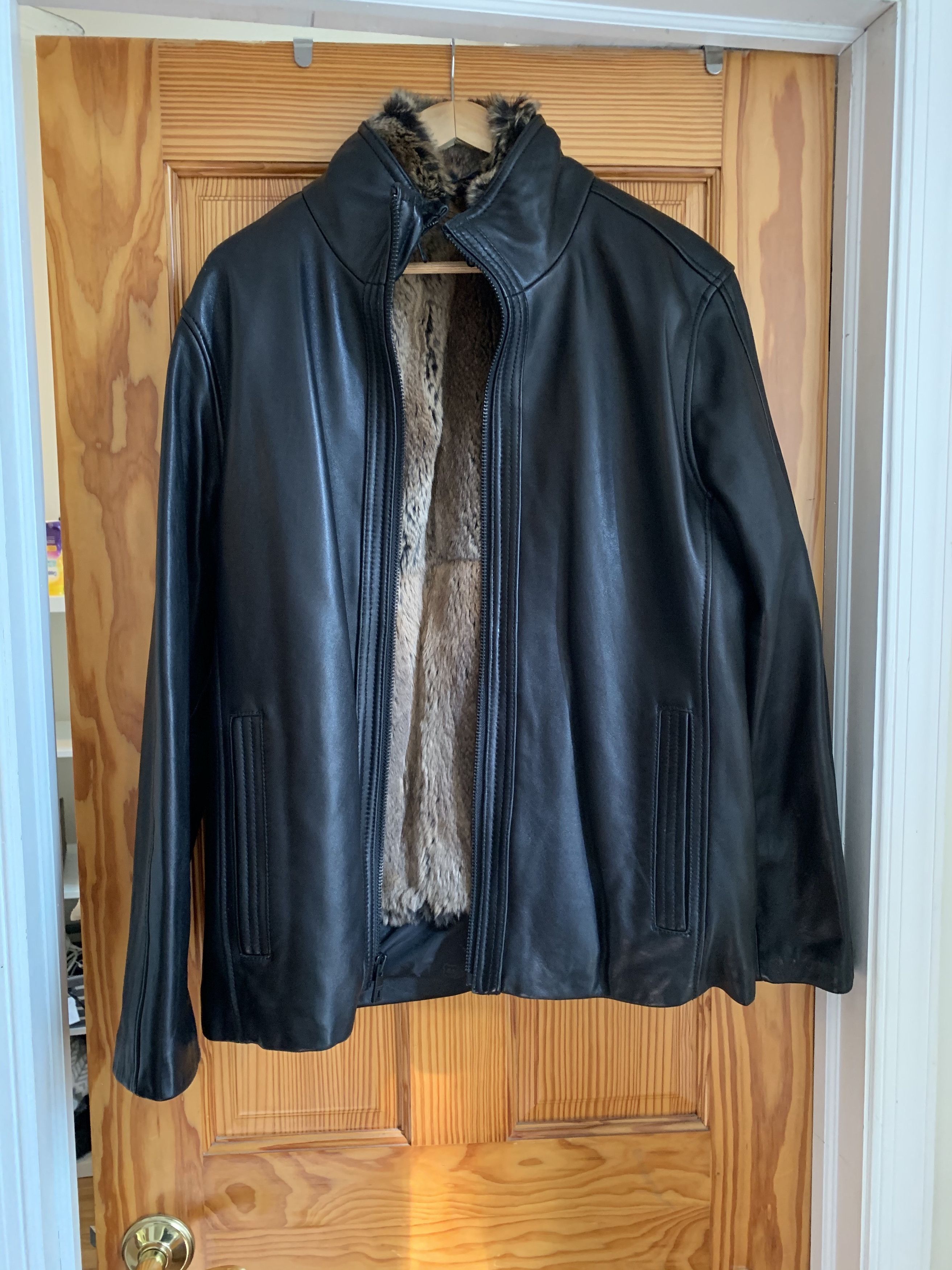 Andrew marc horace leather moto jacket best sale