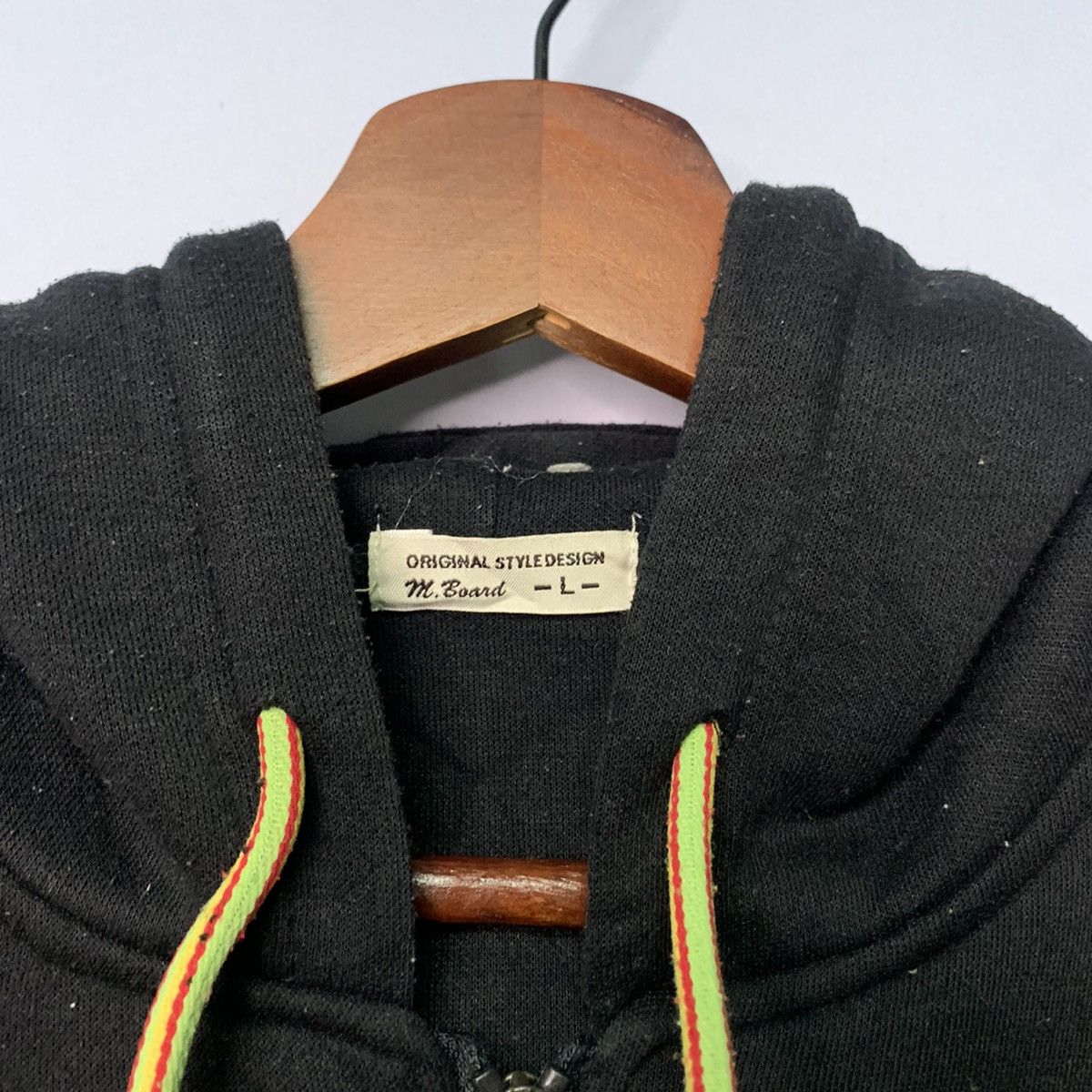 Japanese Brand × Vintage Vintage Marijuana Rasta Mania Small Logo Hoodie Sweater Size US L / EU 52-54 / 3 - 6 Thumbnail