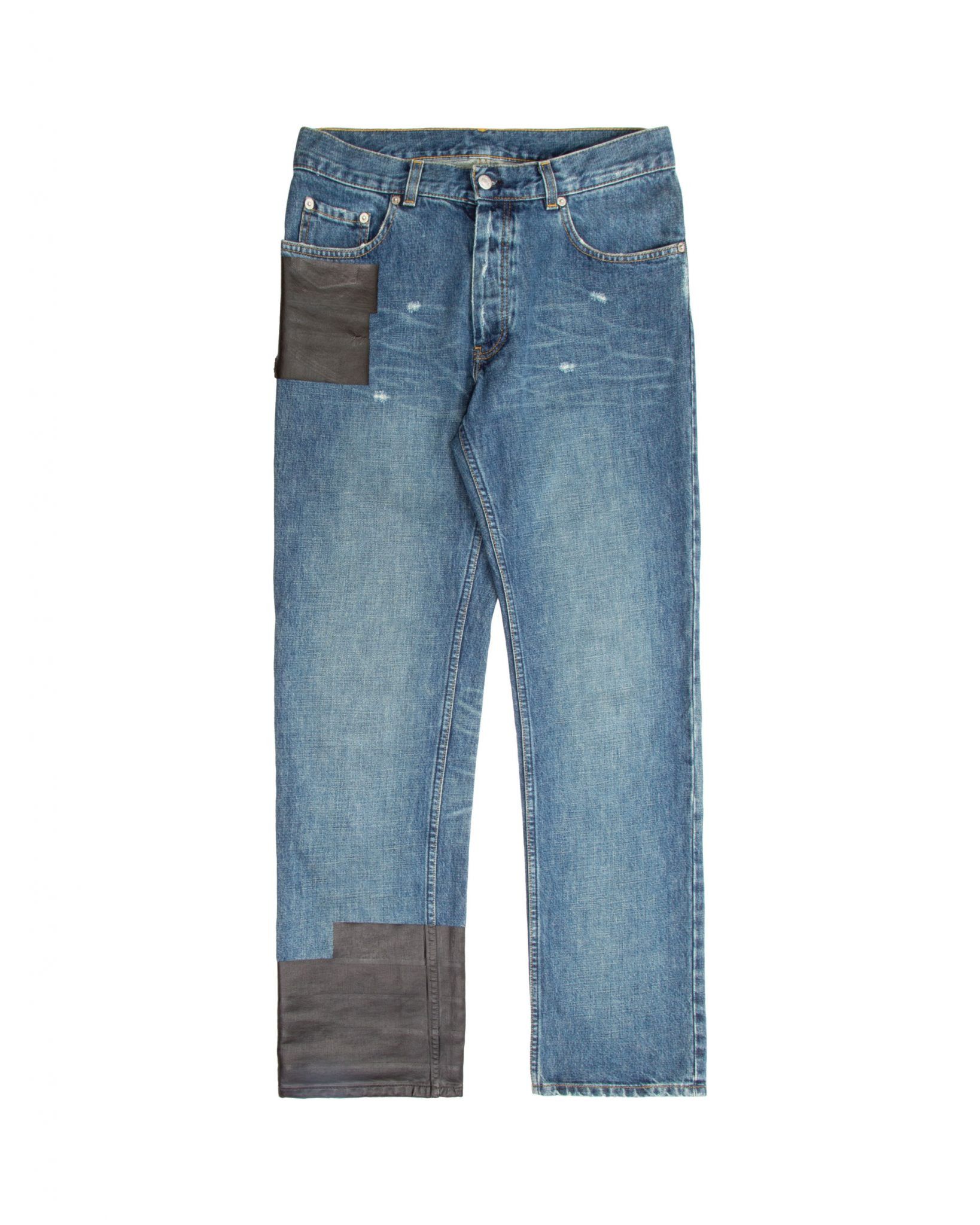 Helmut Lang Spring 2003 Helmut Lang Rubber Tape Denim Jeans | Grailed