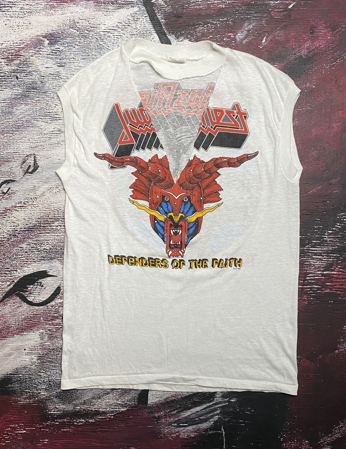 Vintage 1984 Judas Priest Defenders Of Faith Tank Top Shirt | Grailed