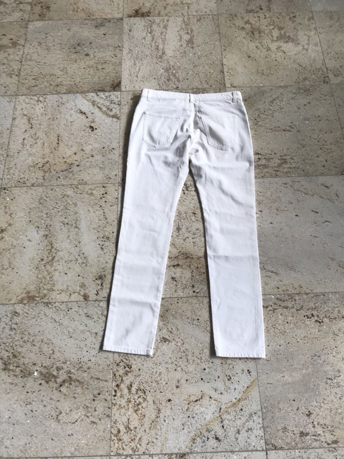Saint Laurent Paris D02 White Destroyed Knees Size US 32 / EU 48 - 2 Thumbnail