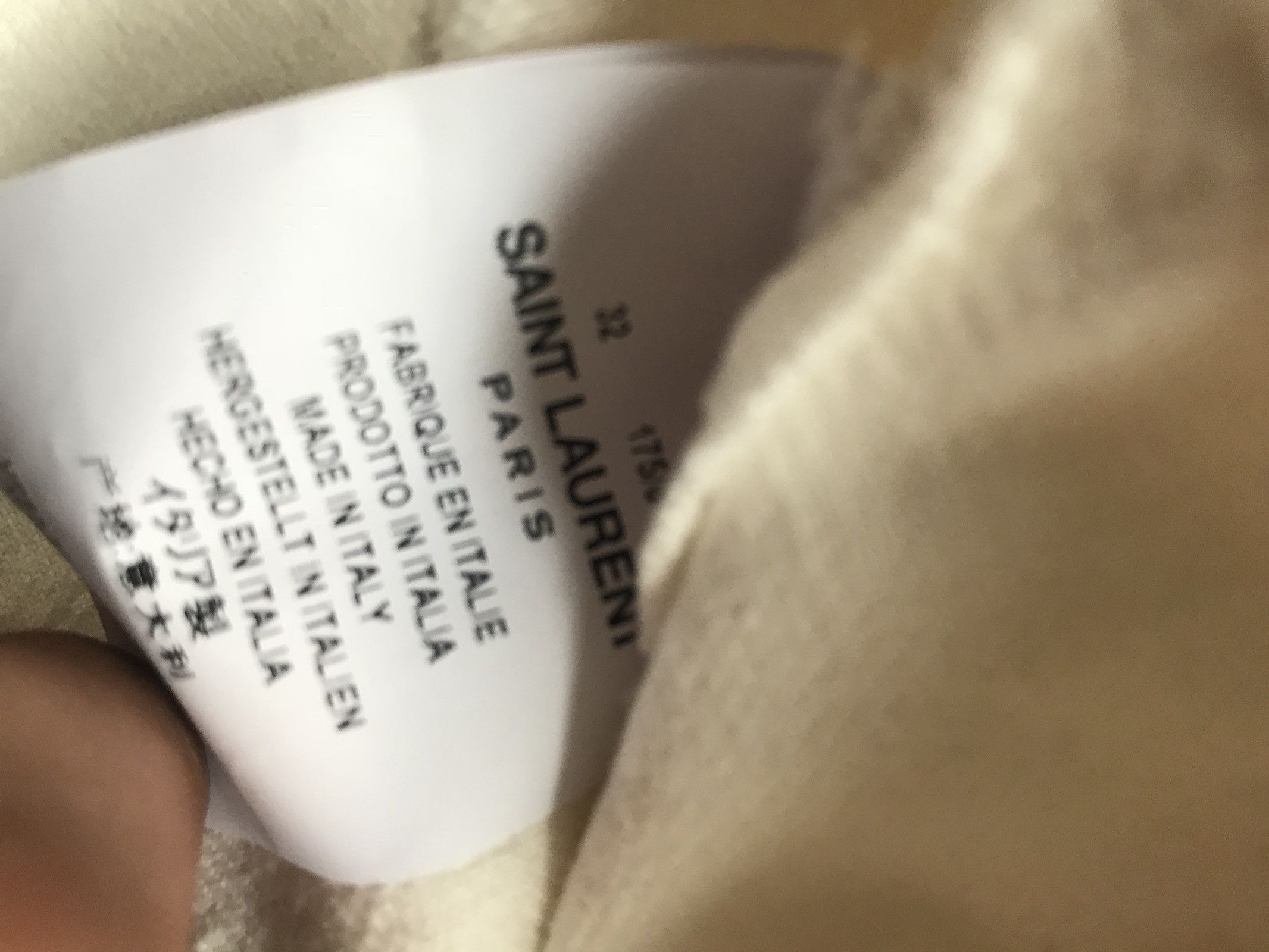 Saint Laurent Paris D02 White Destroyed Knees Size US 32 / EU 48 - 3 Thumbnail