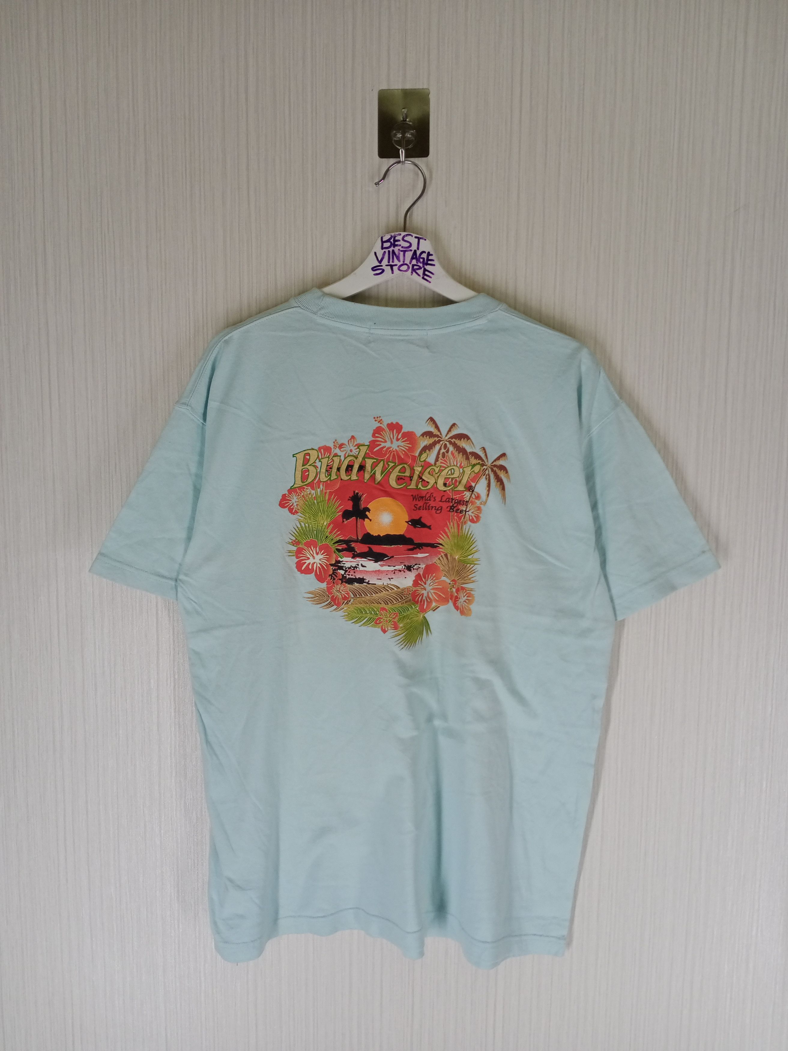 Budweiser Rare Vintage Budweiser Tshirt Size US L / EU 52-54 / 3 - 1 Thumbnail