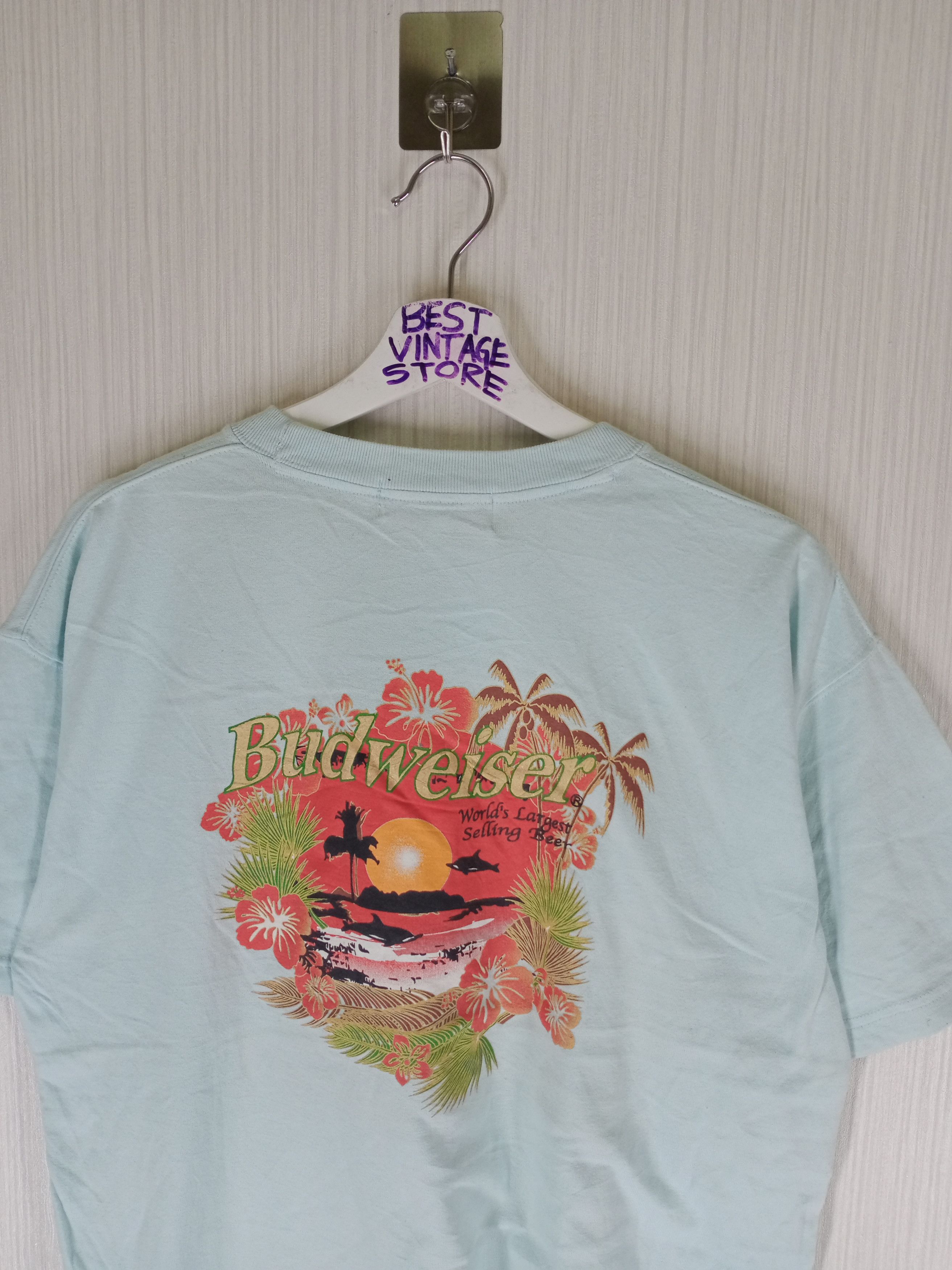 Budweiser Rare Vintage Budweiser Tshirt Size US L / EU 52-54 / 3 - 3 Thumbnail