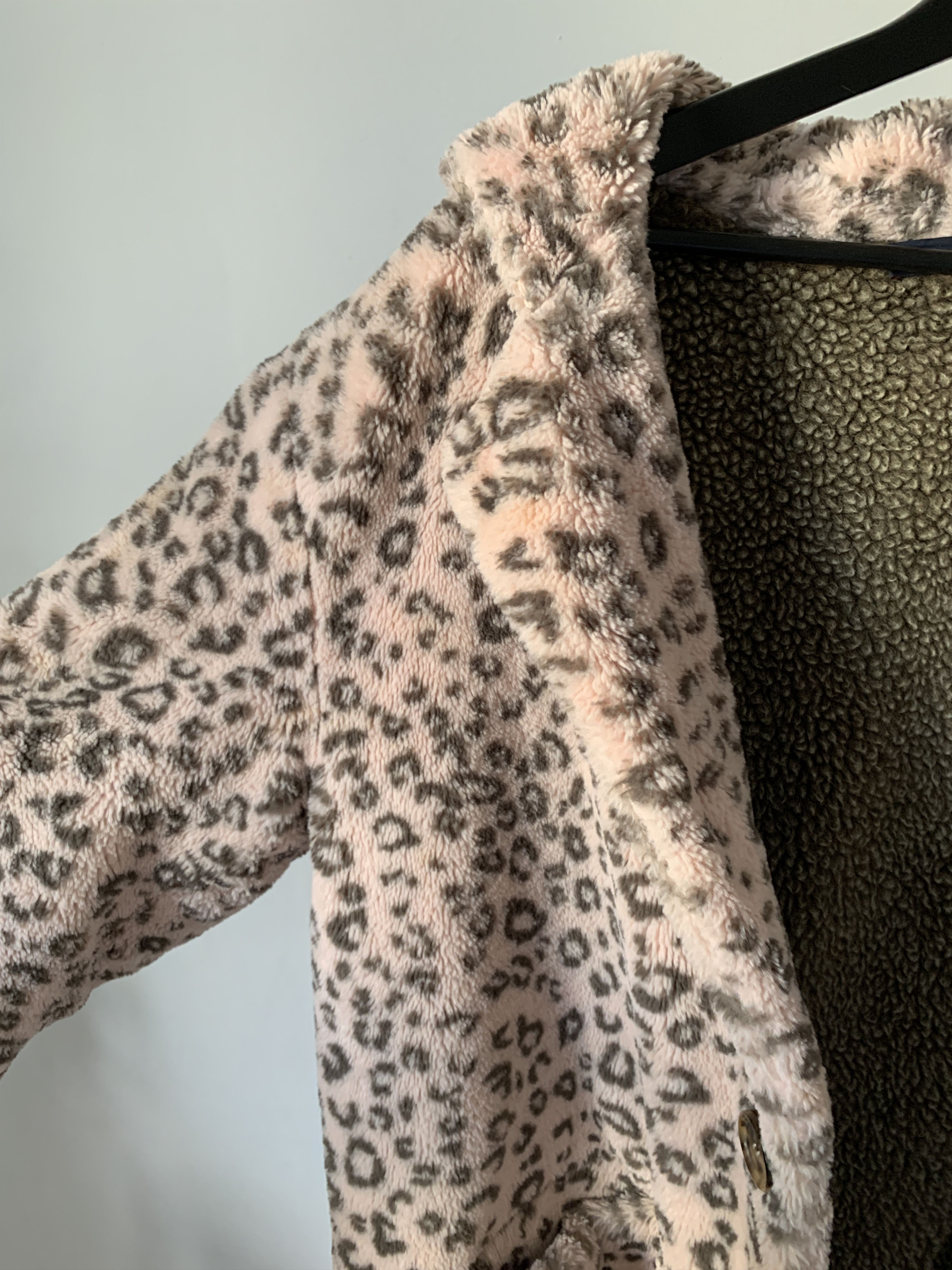 Gosha Rubchinskiy Leopard Print Pink Faux Fur Coat AW14 | Grailed