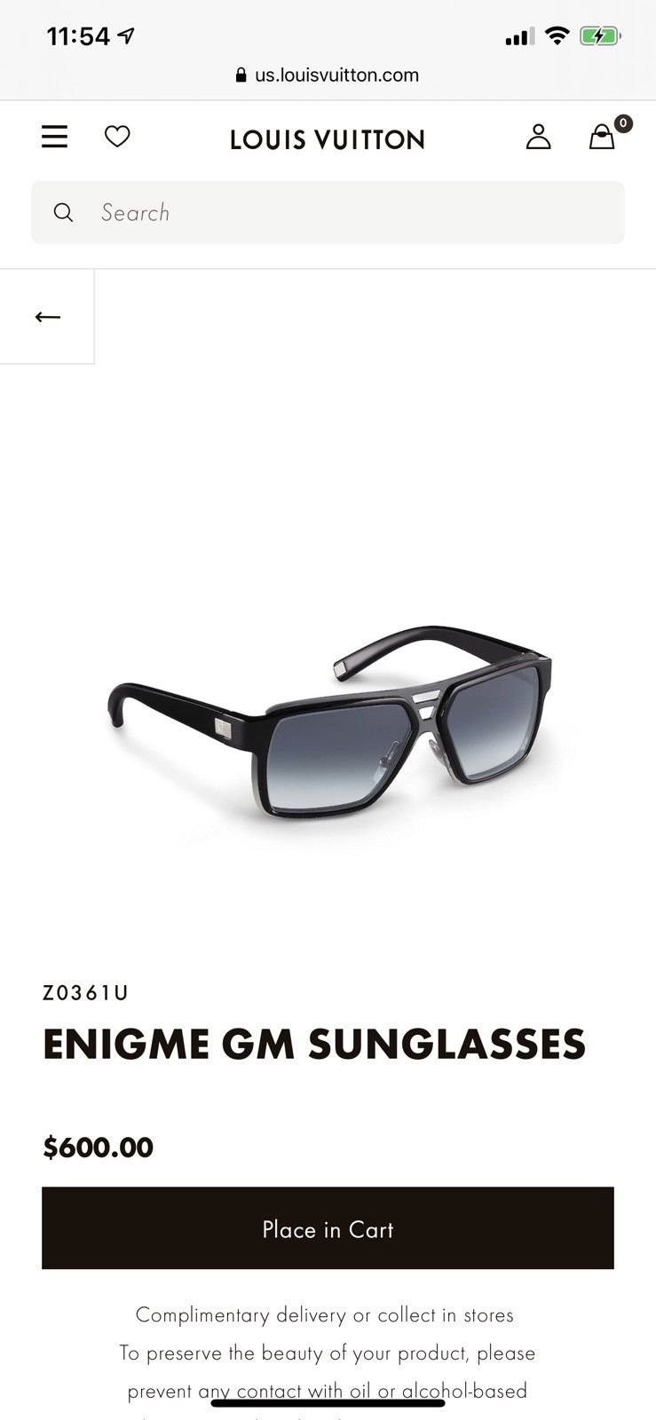 Louis Vuitton, Accessories, Louis Vuitton Enigme Gm Grey Sunglasses Z529u