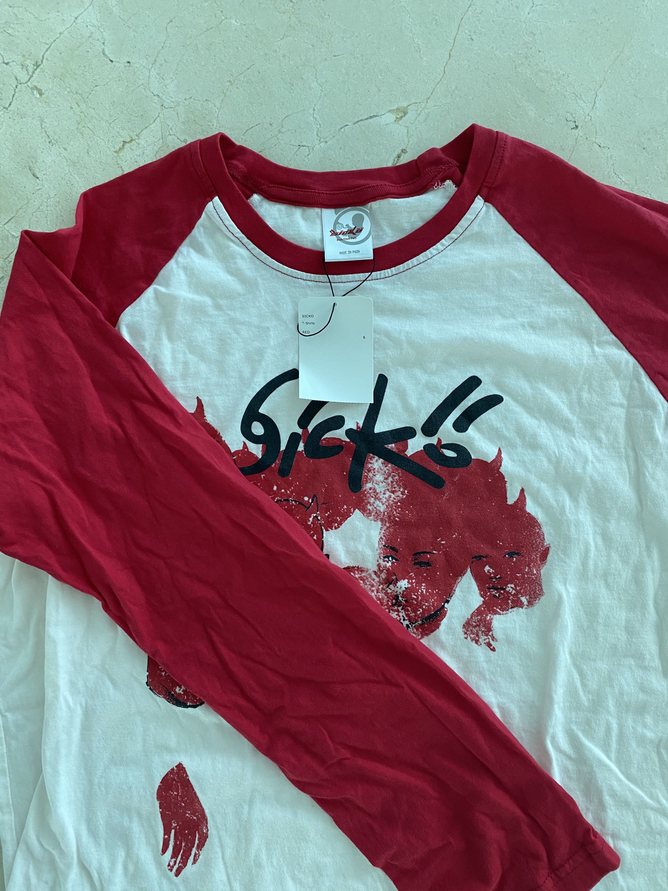 Other Sicko Born From Pain Rex Raglan L/S Red Ian Connor | Grailed