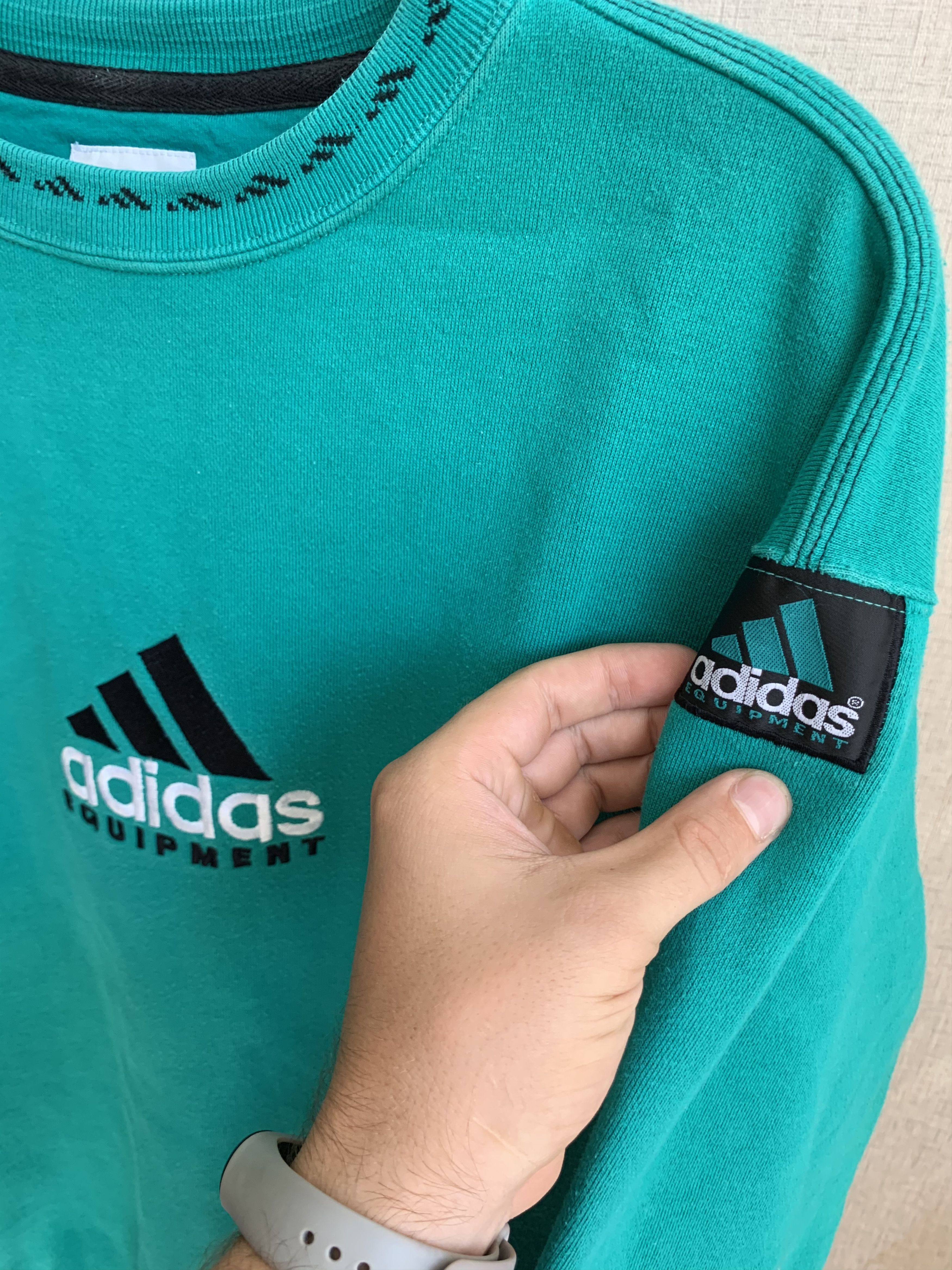 Adidas Adidas equipment sweatshirt vintage size M emerald Size US M / EU 48-50 / 2 - 3 Thumbnail