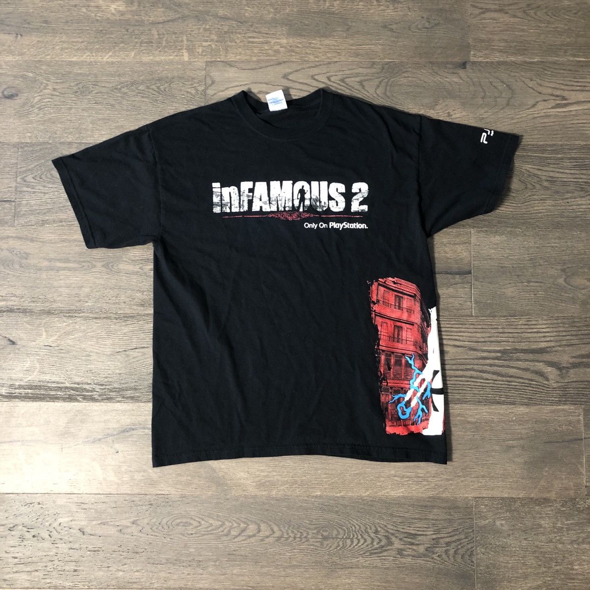 Gildan × Playstation × Sony Infamous 2 Sony PlayStation Promo Tee 