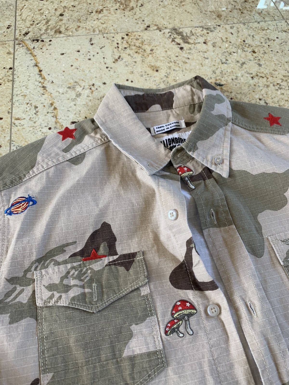 Billionaire Boys Club BB All Seeing Woven Smoke Grey Button Up SS Size US S / EU 44-46 / 1 - 3 Thumbnail