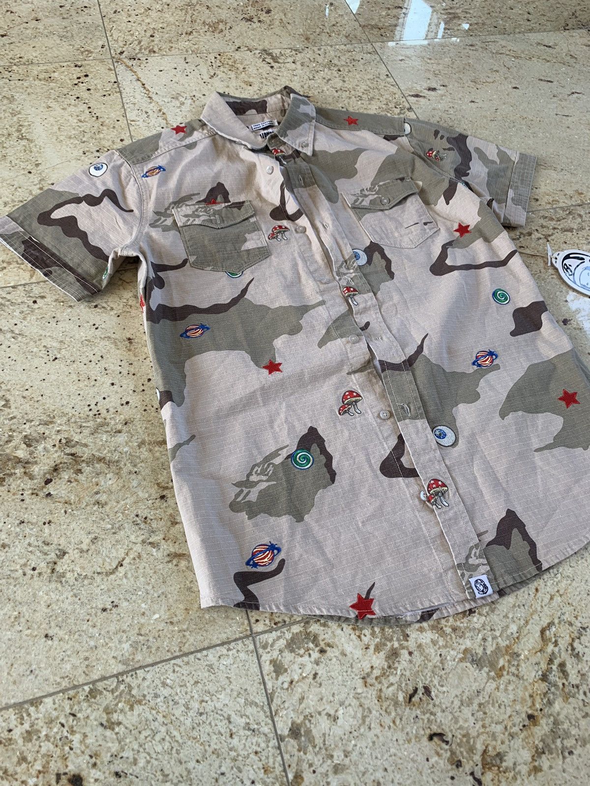 Billionaire Boys Club BB All Seeing Woven Smoke Grey Button Up SS Size US S / EU 44-46 / 1 - 7 Thumbnail