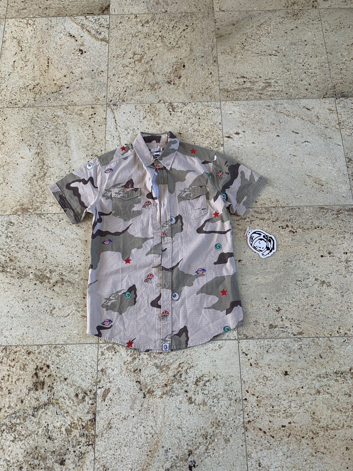 Billionaire Boys Club BB All Seeing Woven Smoke Grey Button Up SS Size US S / EU 44-46 / 1 - 1 Thumbnail