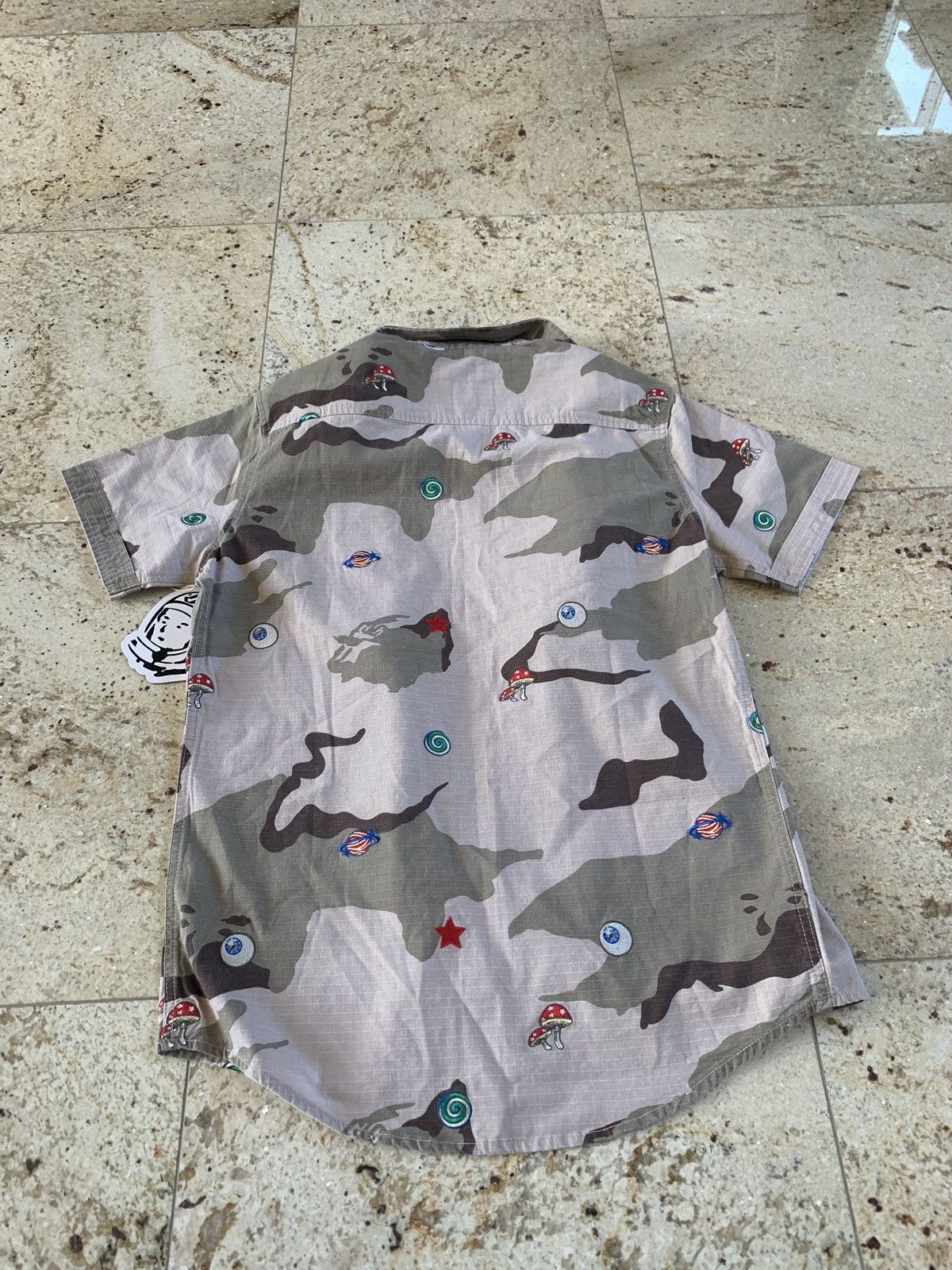 Billionaire Boys Club BB All Seeing Woven Smoke Grey Button Up SS Size US S / EU 44-46 / 1 - 13 Thumbnail