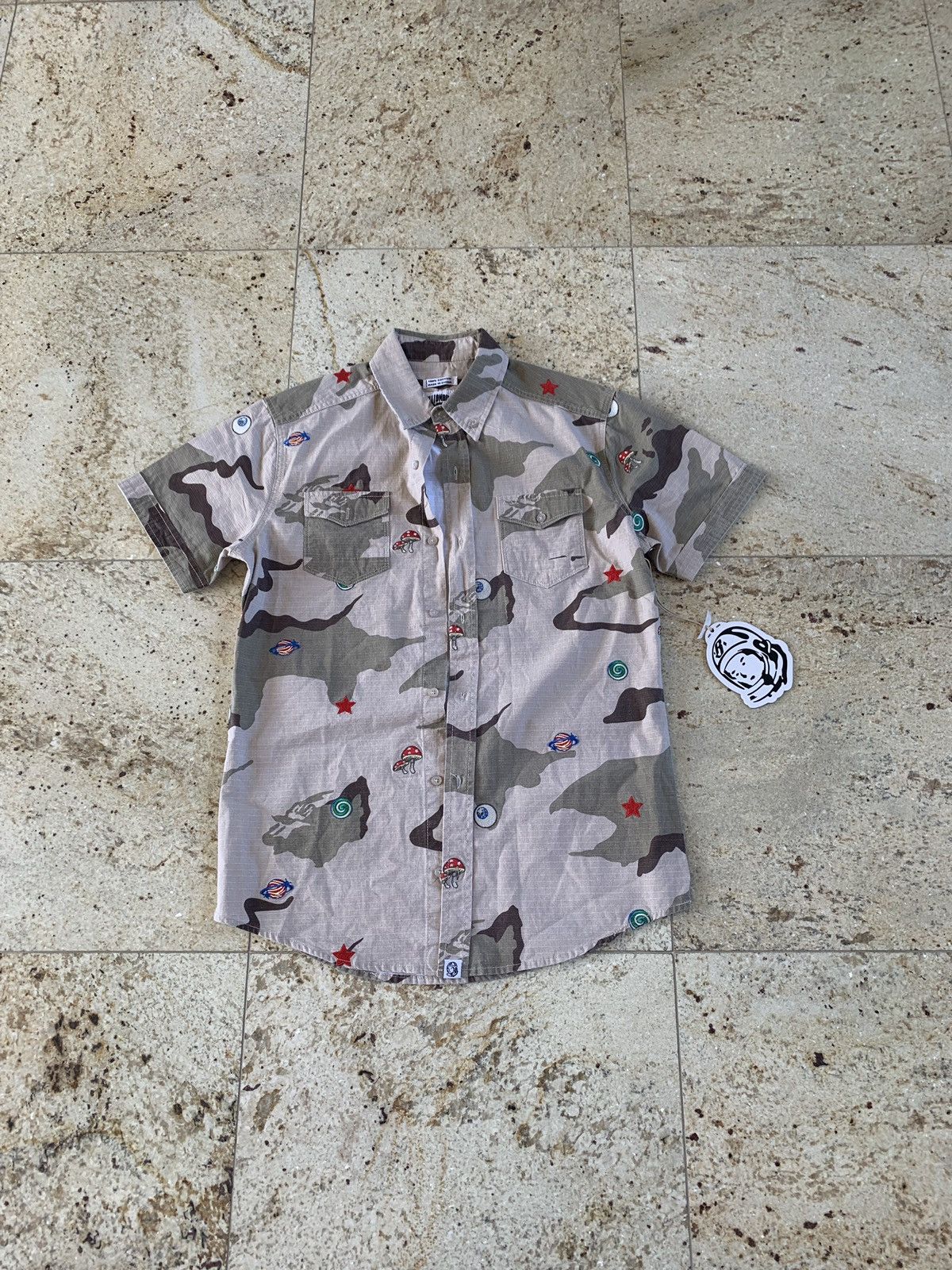 Billionaire Boys Club BB All Seeing Woven Smoke Grey Button Up SS Size US S / EU 44-46 / 1 - 5 Thumbnail