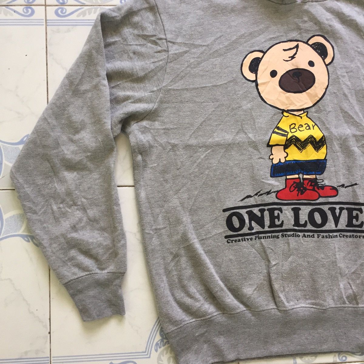 Japanese Brand Bear One Loves Printed Sweatshirt Hoodie Size US L / EU 52-54 / 3 - 3 Thumbnail