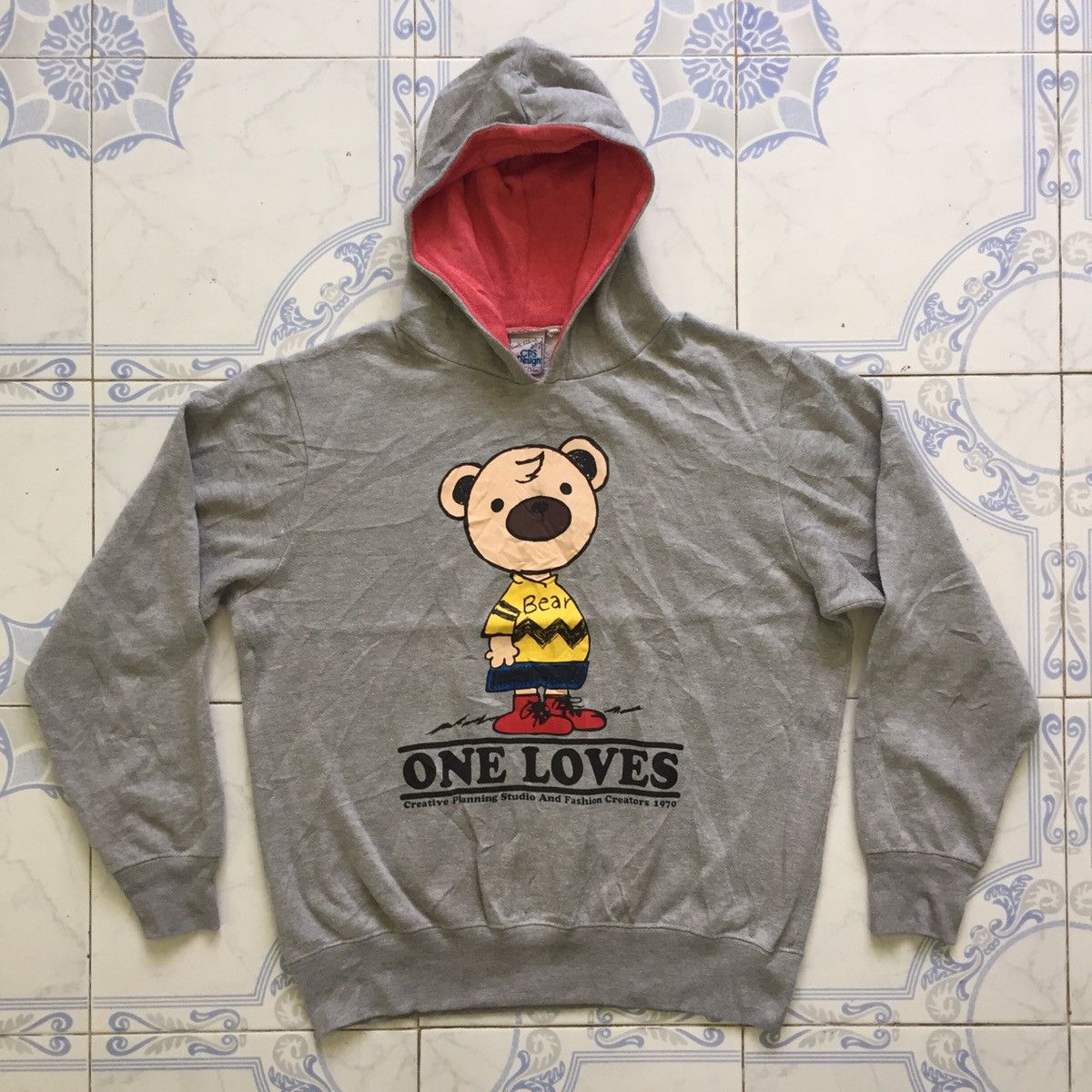 Japanese Brand Bear One Loves Printed Sweatshirt Hoodie Size US L / EU 52-54 / 3 - 1 Thumbnail