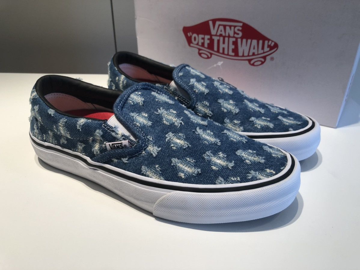 Vans Slip-On Supreme Hole Punch Denim Blue