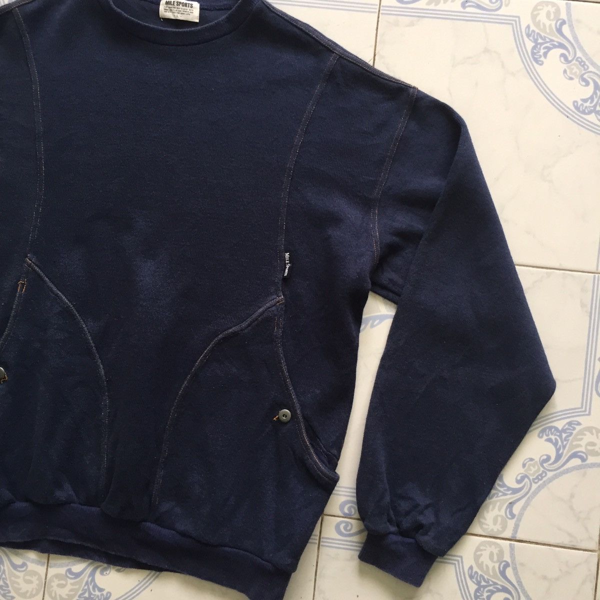 Japanese Brand Mile Sports With Pockets Sweatshirt MADE IN JAPAN Size US L / EU 52-54 / 3 - 3 Thumbnail