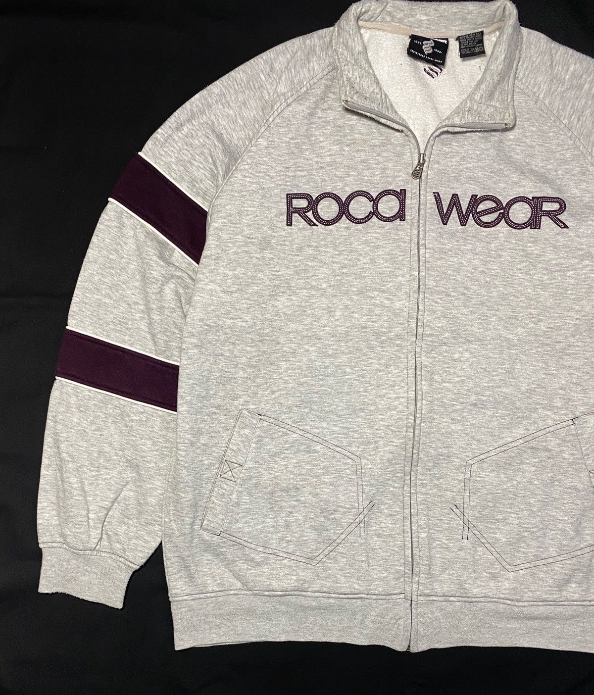 Rocawear Vintage Oversized Rocawear Sweatshirt Zipper Jacket Size US XXL / EU 58 / 5 - 4 Thumbnail