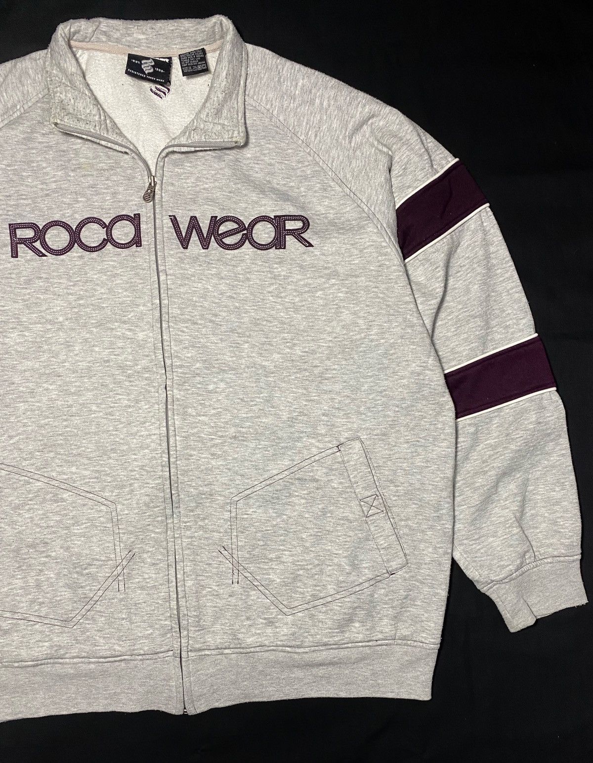 Rocawear Vintage Oversized Rocawear Sweatshirt Zipper Jacket Size US XXL / EU 58 / 5 - 5 Thumbnail