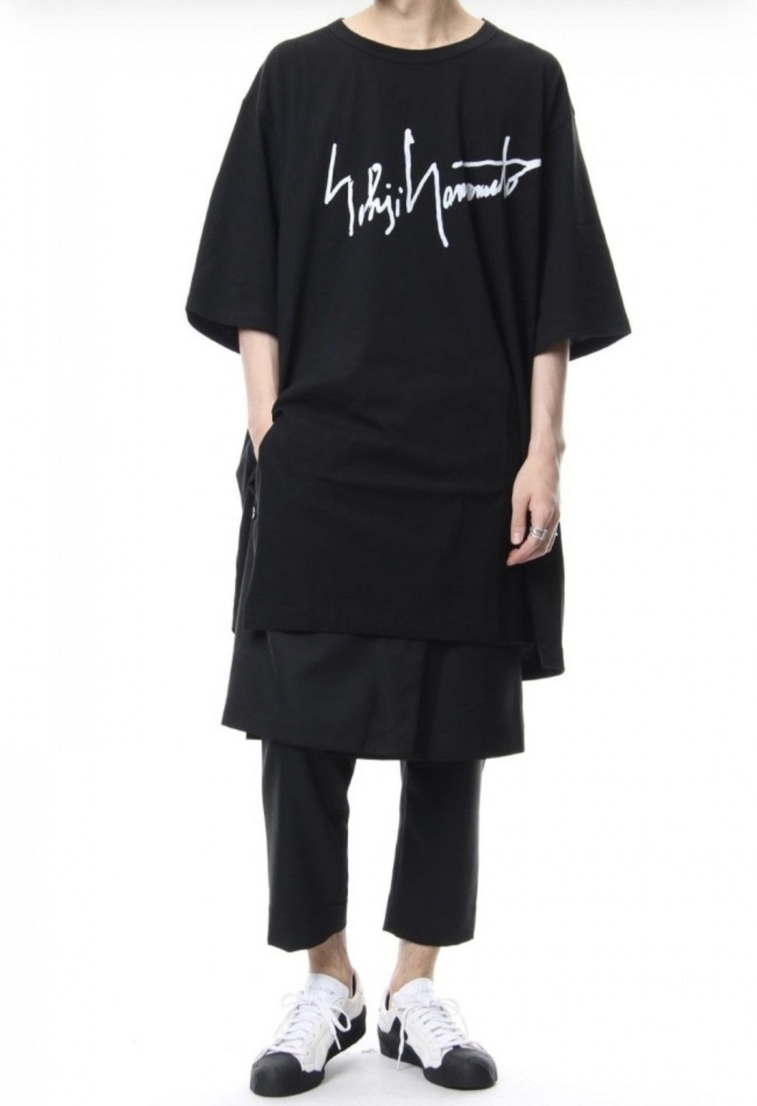 Yohji Yamamoto Yoji Yamamoto Oversize Long Sleeve Tee Ground Y y3 y-3 ys Size US XL / EU 56 / 4 - 9 Thumbnail