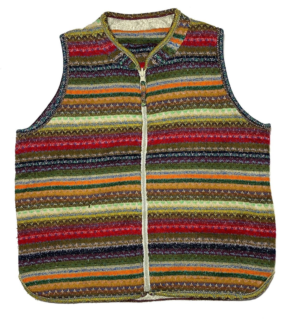 Japanese Brand Vintage Navajo Fleece Reversible Vest Size US M / EU 48-50 / 2 - 5 Thumbnail