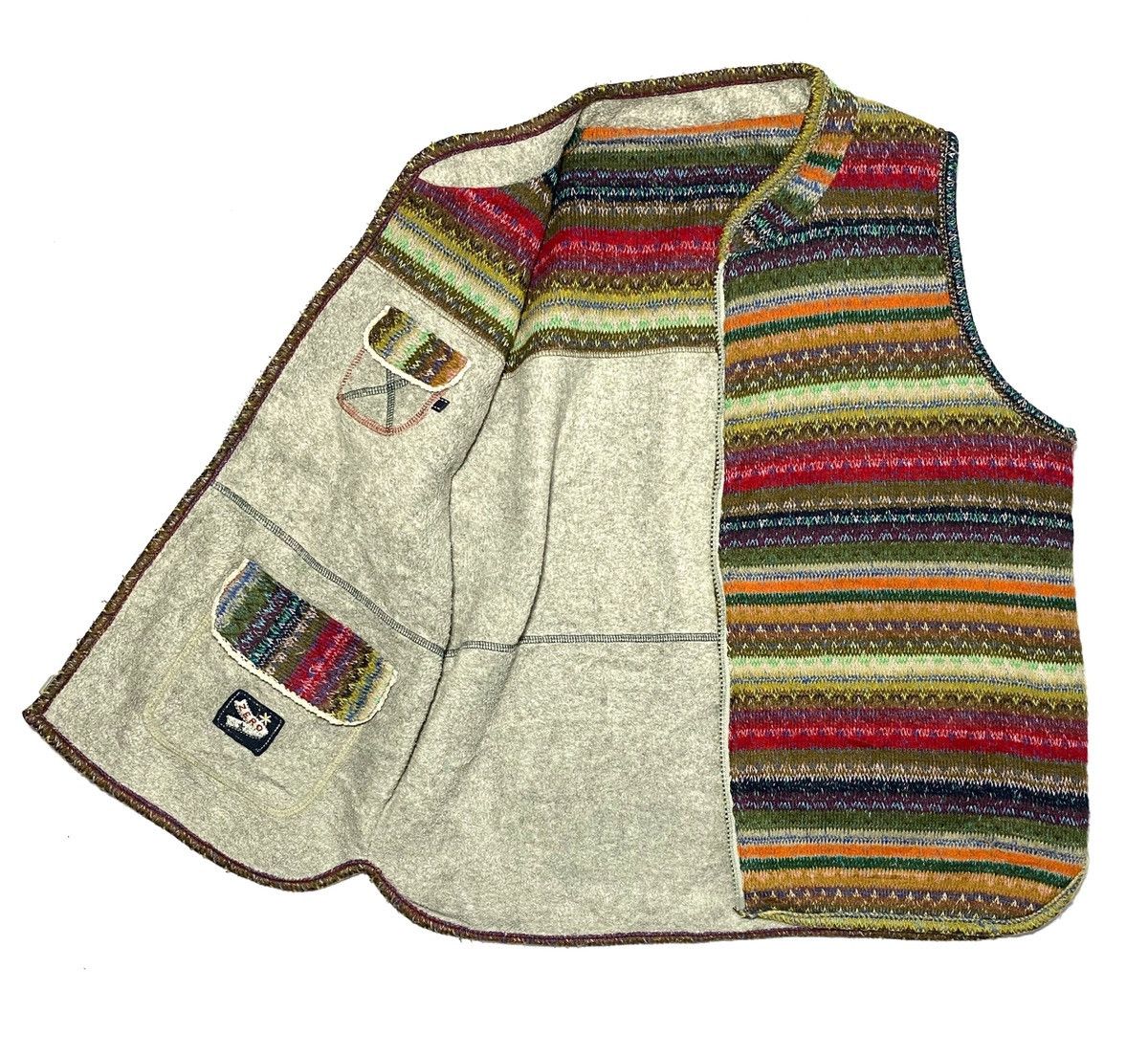 Japanese Brand Vintage Navajo Fleece Reversible Vest Size US M / EU 48-50 / 2 - 3 Thumbnail