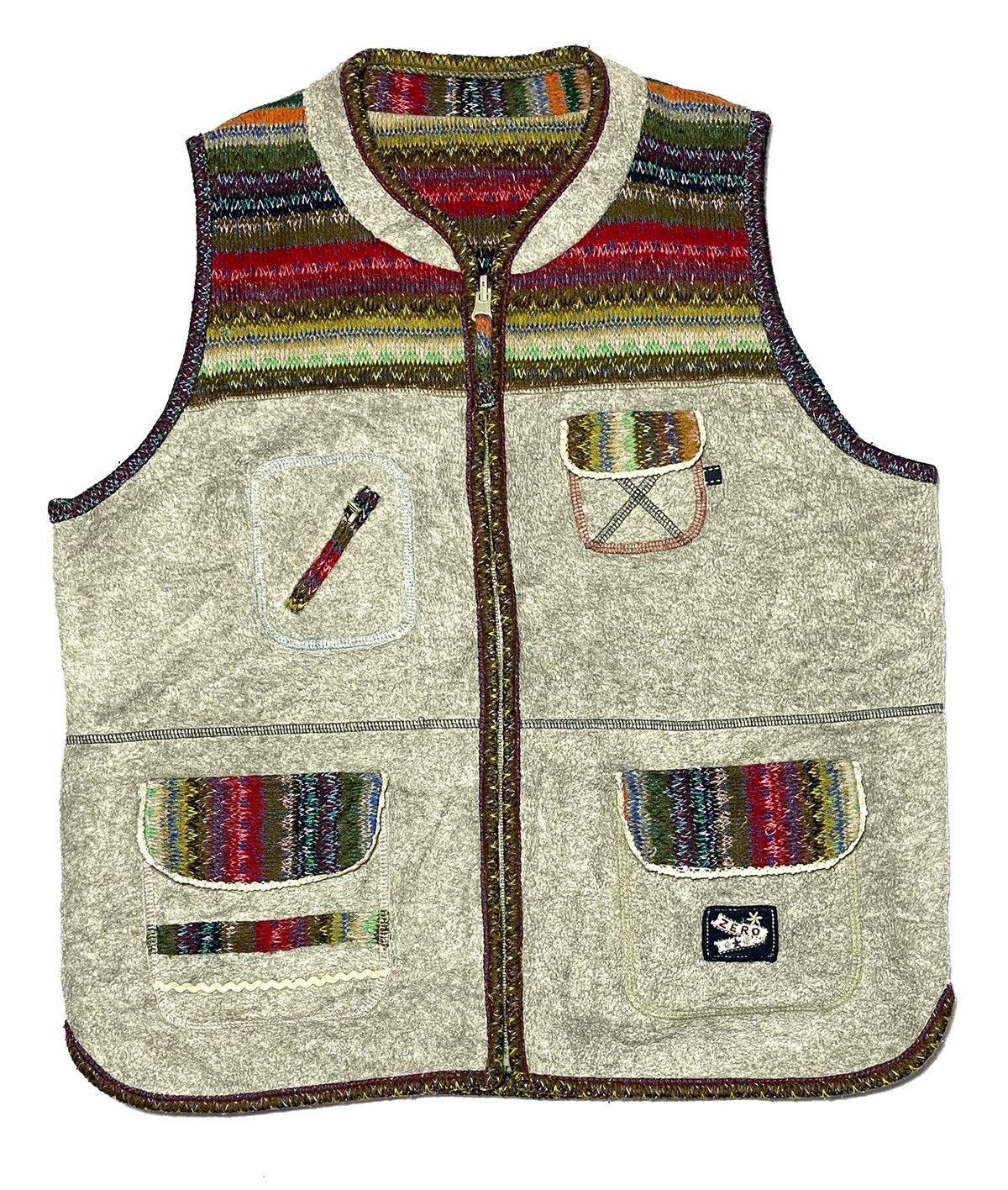 Vintage Navajo Fleece Reversible Vest