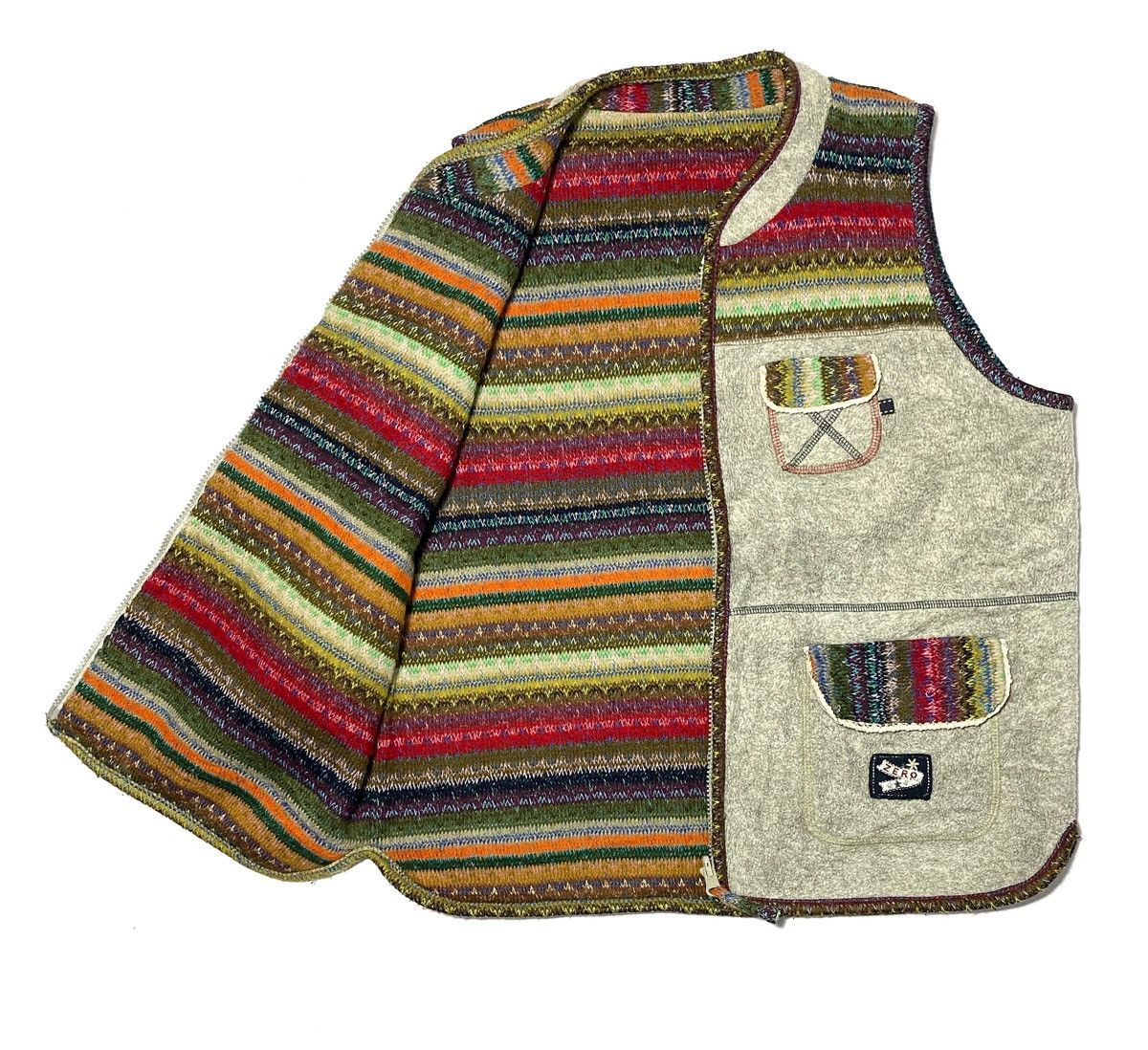 Japanese Brand Vintage Navajo Fleece Reversible Vest Size US M / EU 48-50 / 2 - 6 Thumbnail