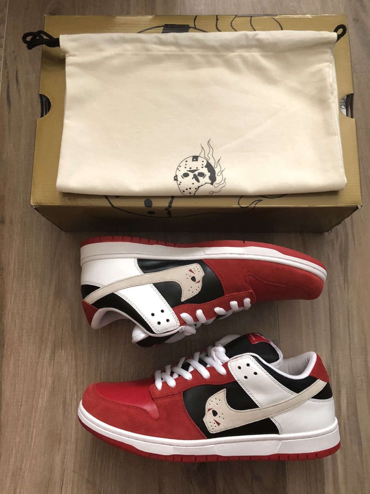 Warren Lotas Warren Lotas Dunk Low Jason Voorhees | Grailed