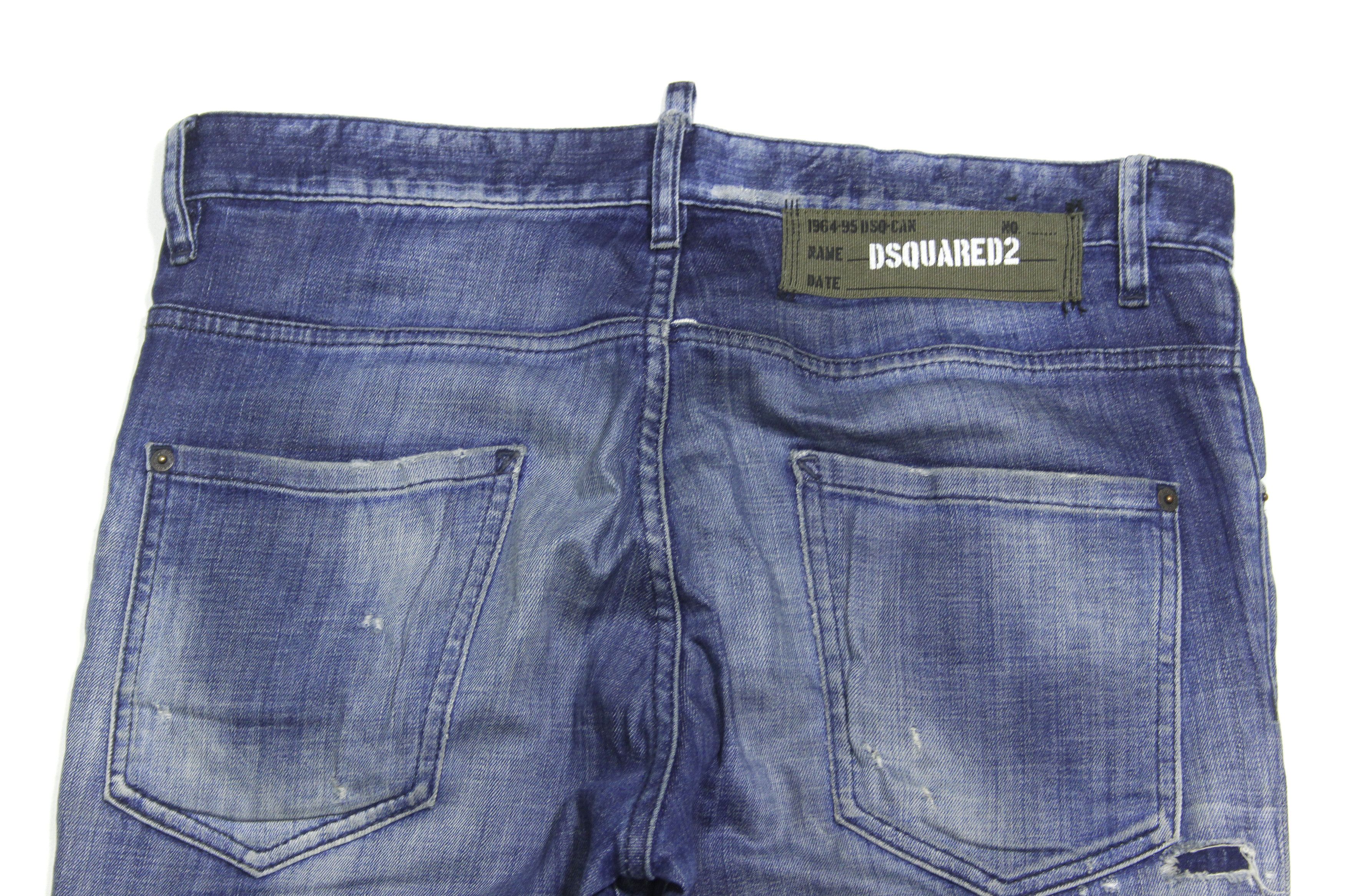 Dsquared2 Skater Distressed Stretch Jeans Size US 34 / EU 50 - 4 Thumbnail