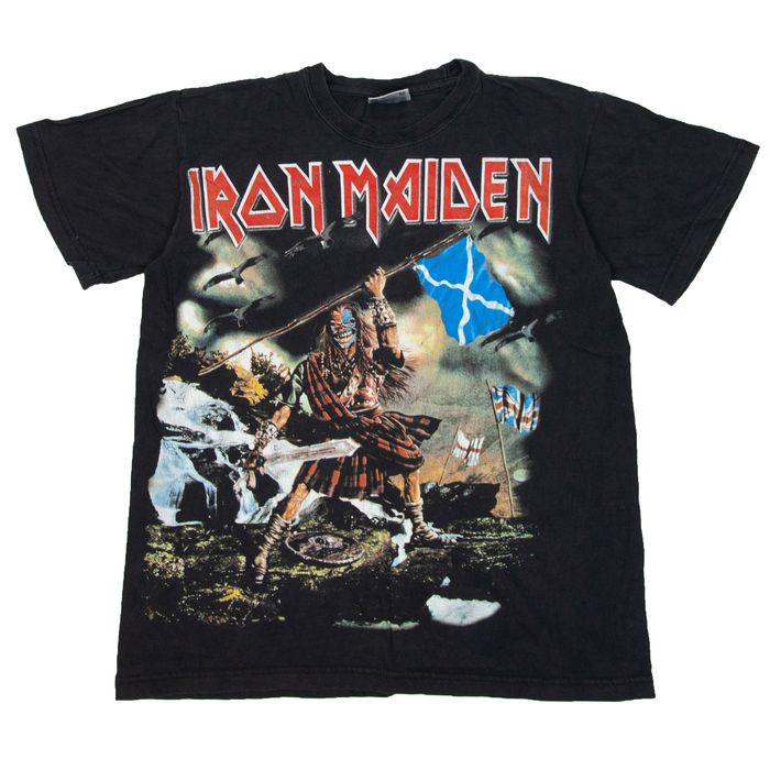 Vintage Vintage Iron Maiden CLANSMAN Black Boxy Tee Shirt M | Grailed