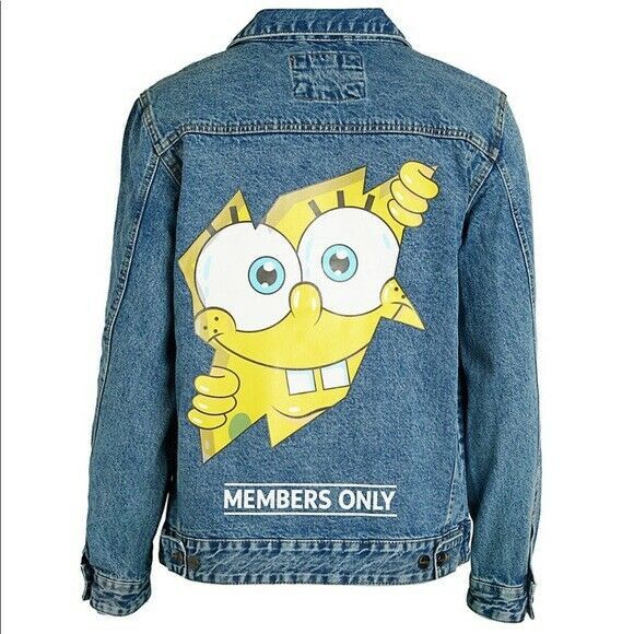 Members Only New Members Only x Nickelodeon Sponge Bob Jean Jacket