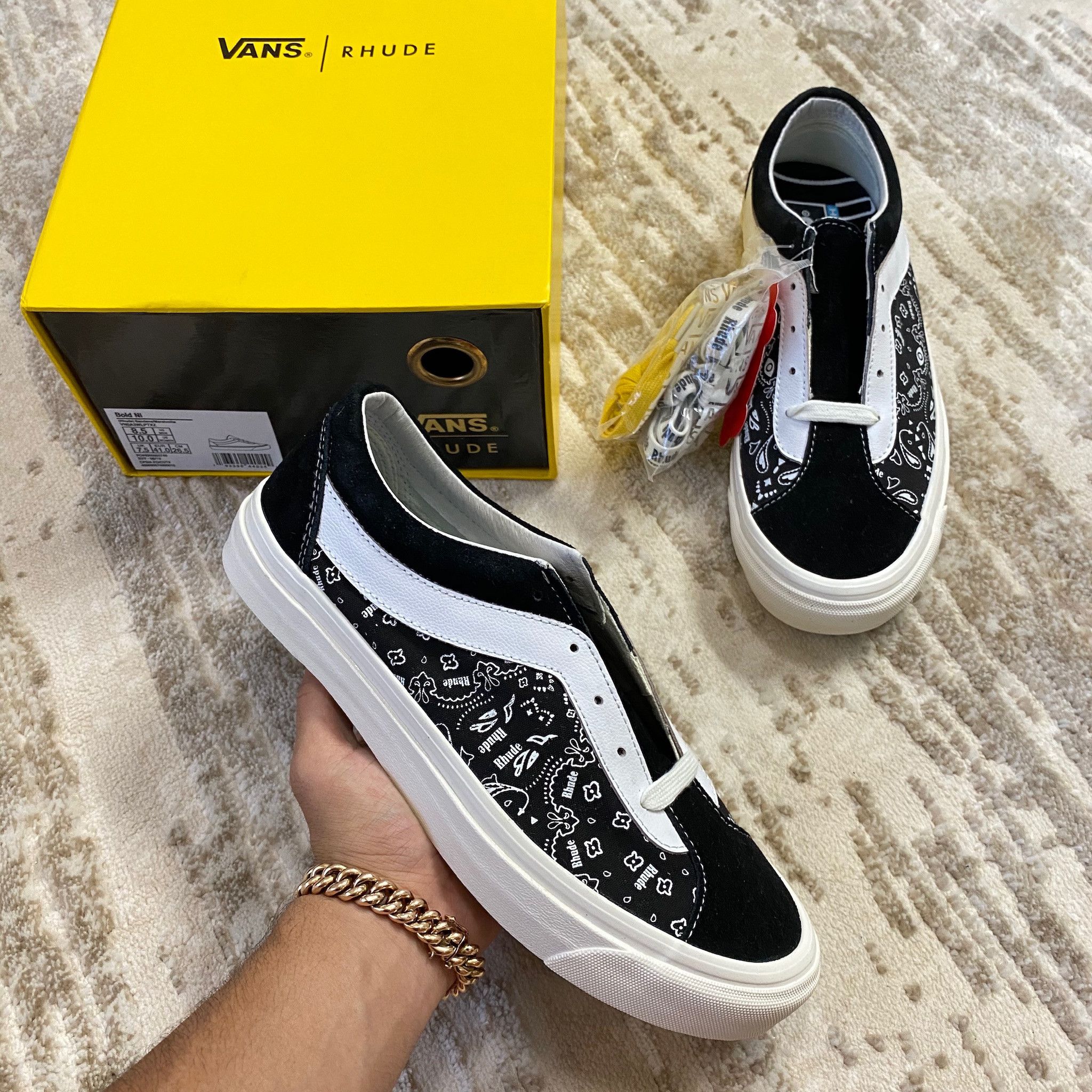 Vans Bold Ni discount Rhude Bandana/Marshmallow Sneakers