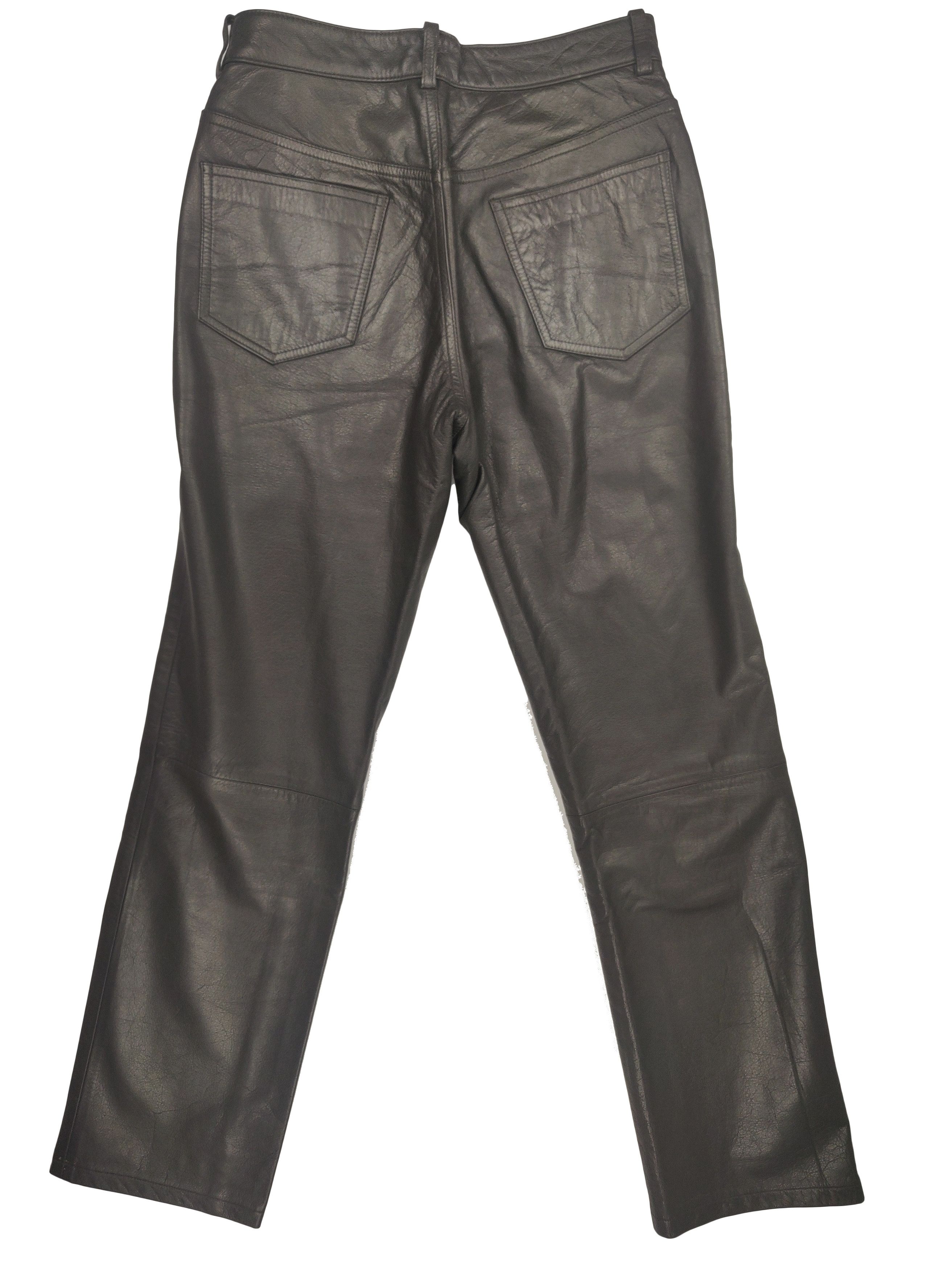 Yohji Yamamoto 1997 AAR Durban Leather Pants Size US 28 / EU 44 - 3 Thumbnail