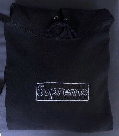 Supreme Box Logo Kaws Hoodie | Grailed