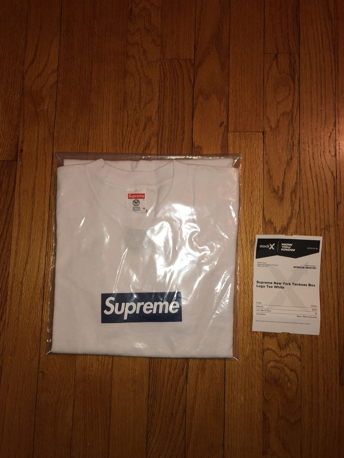 Supreme Yankees Box Logo Tee Medium SS15 DS Deadstock