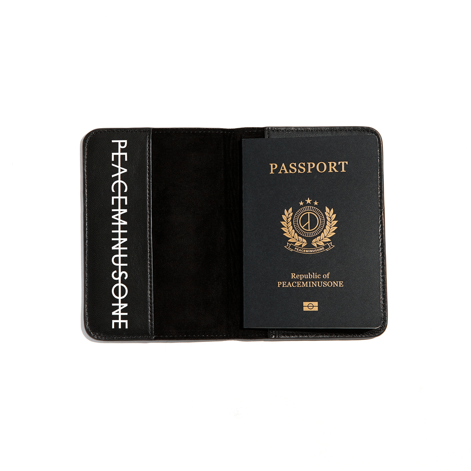 peaceminusone PMO PASSPORT CASE #1 BLACK | Grailed