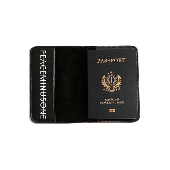 サイトでお買い peaceminusone PASSPORT CASE #1 BLACK | solinvet.com