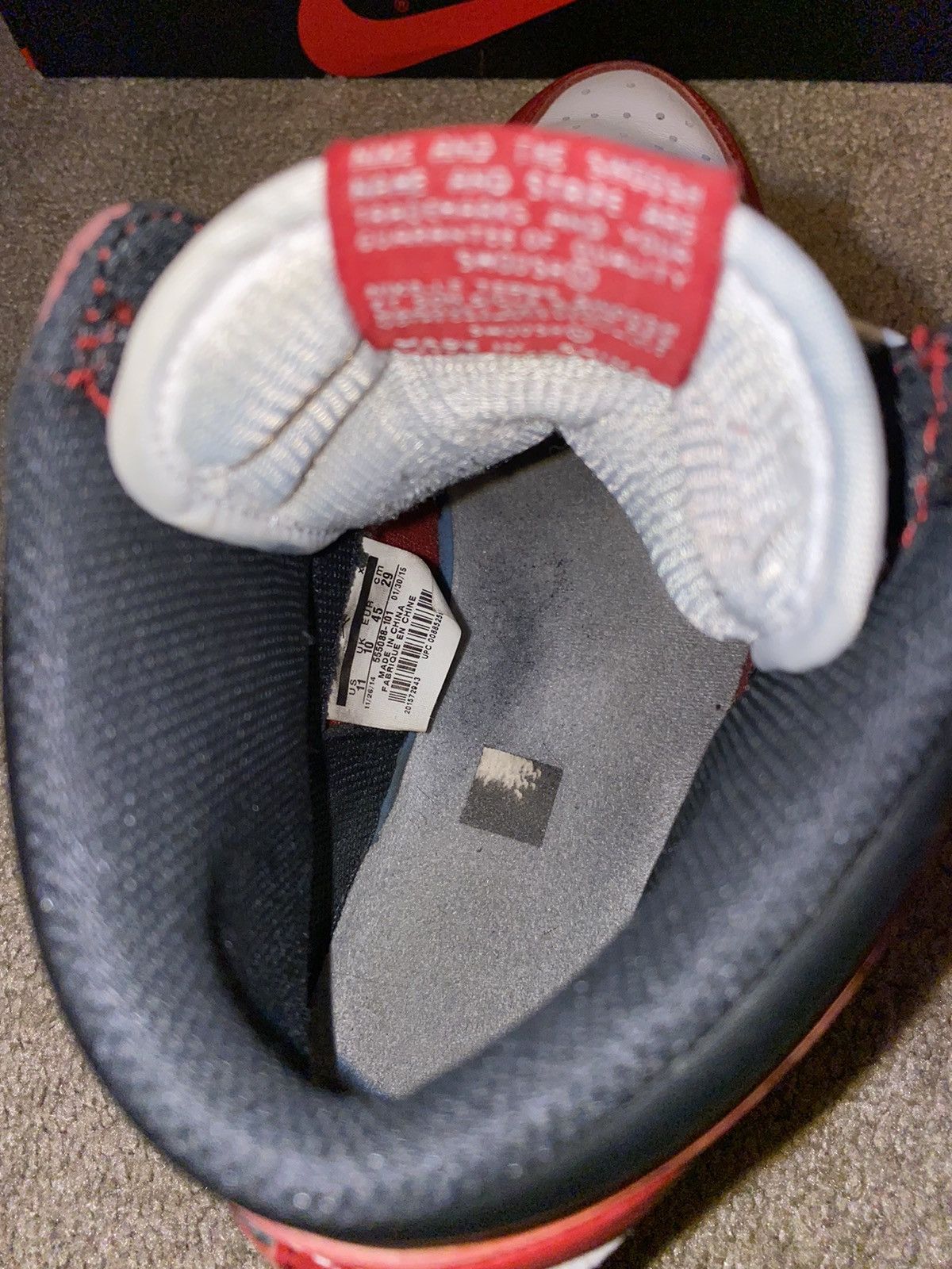 Jordan Brand Air Jordan 1 Retro High OG 2015 Chicago 2015 Size US 11 / EU 44 - 9 Thumbnail