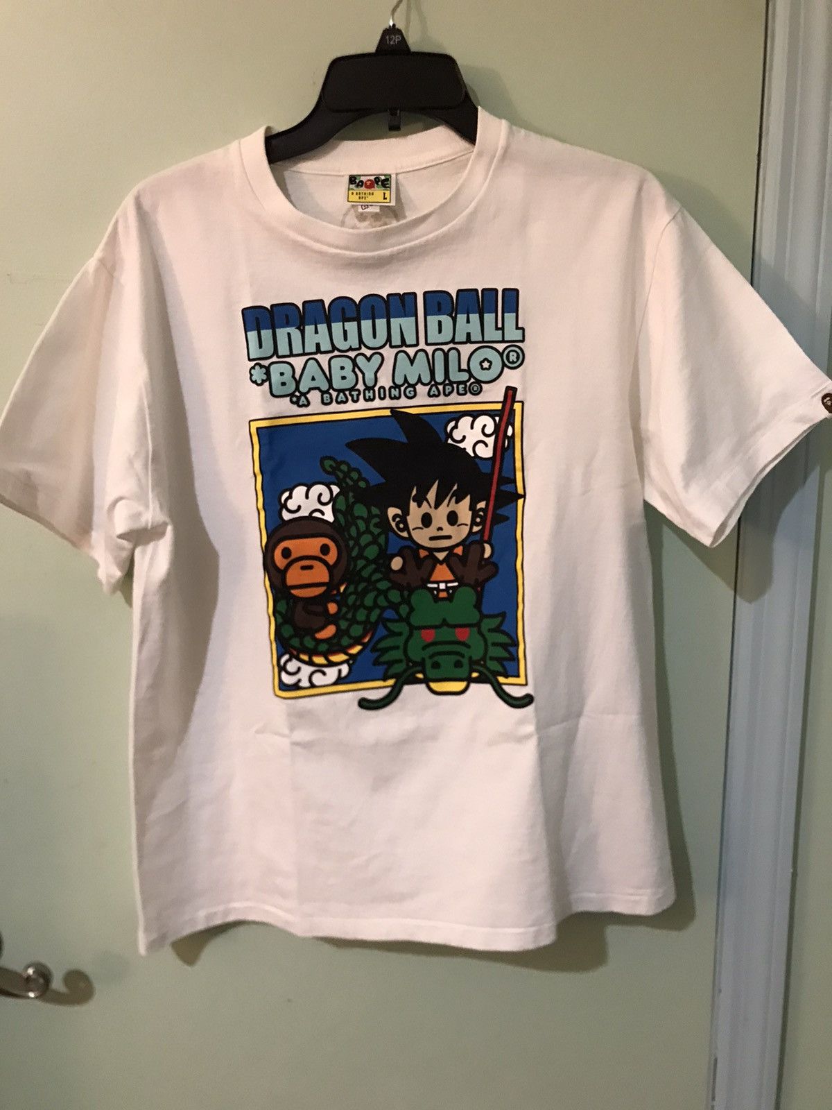 Bape Bape x Dragon Ball SS16 Tee Kid Goku Baby Milo | Grailed