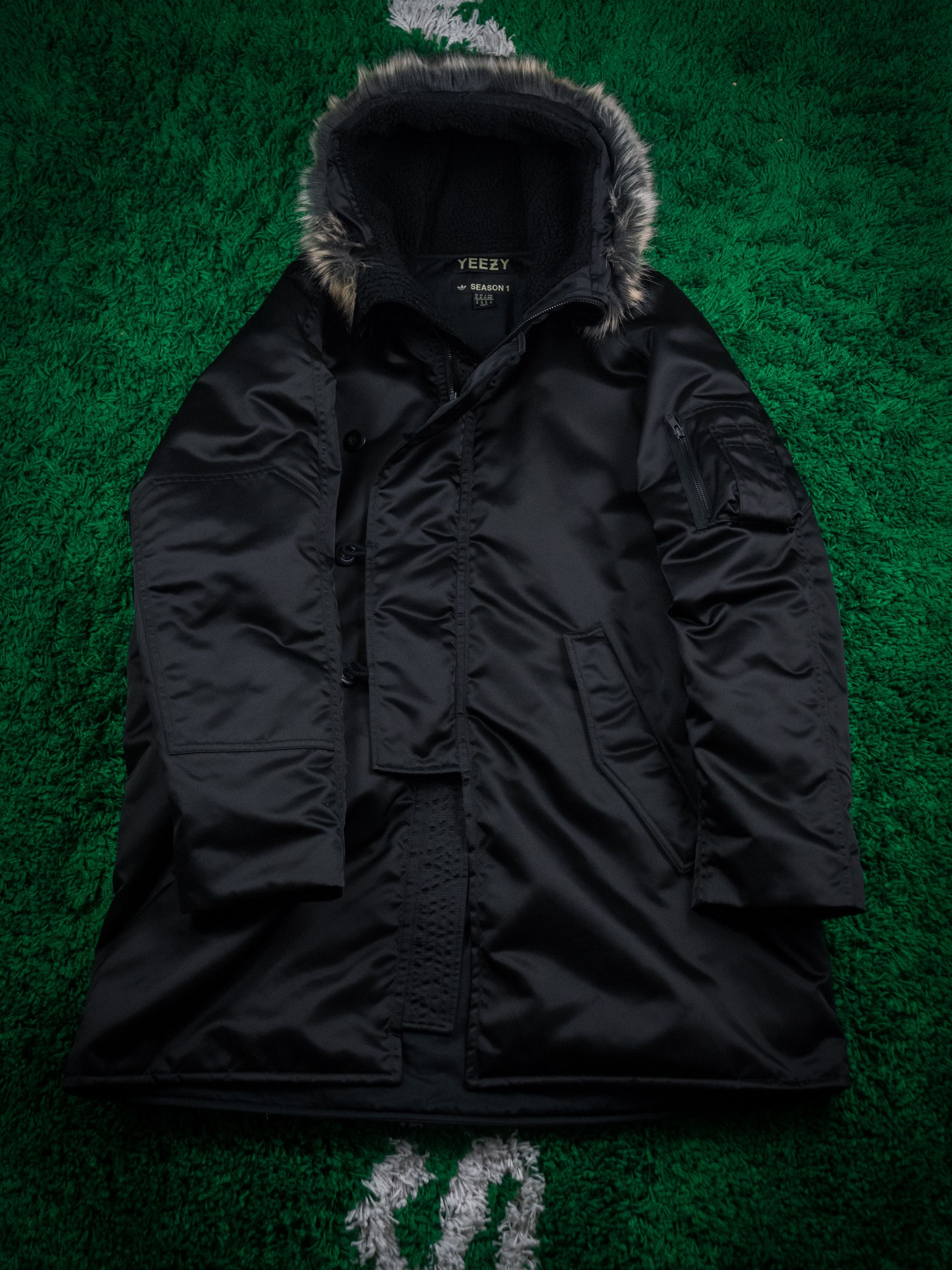 YEEZY SEASON LONG FUR COAT MEDIUM