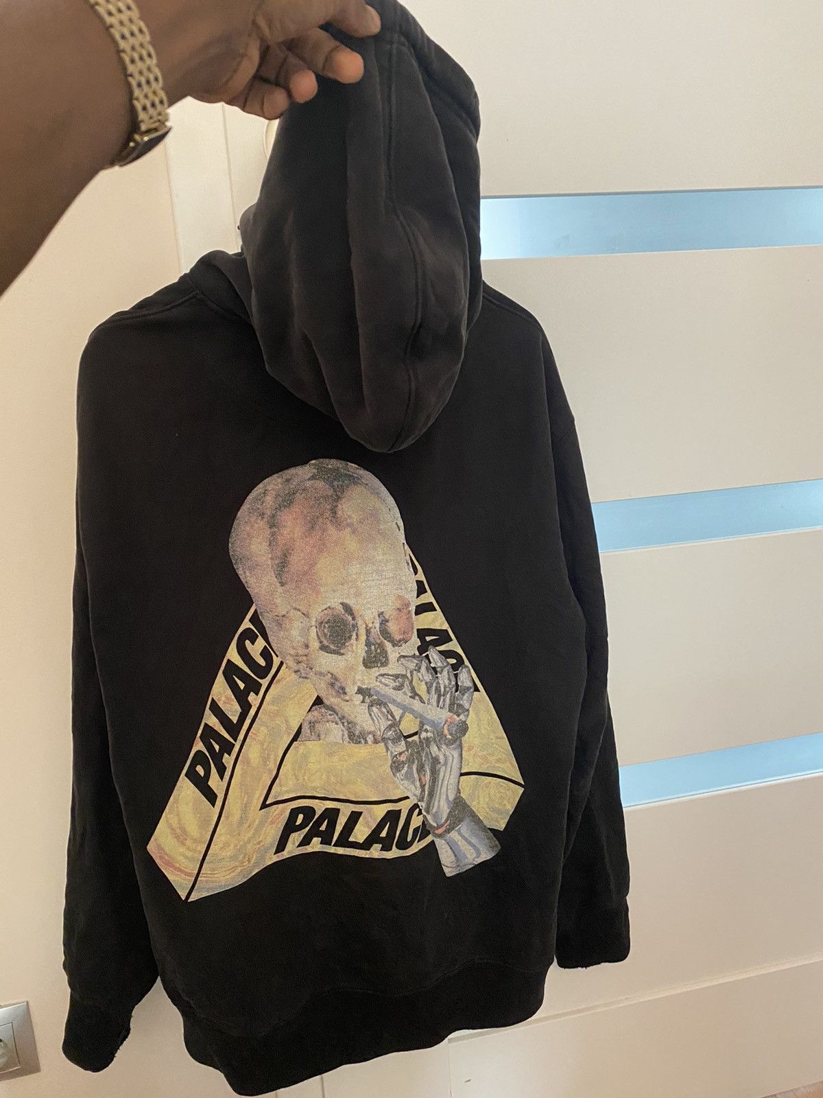 Palace smoking skull hoodie best sale