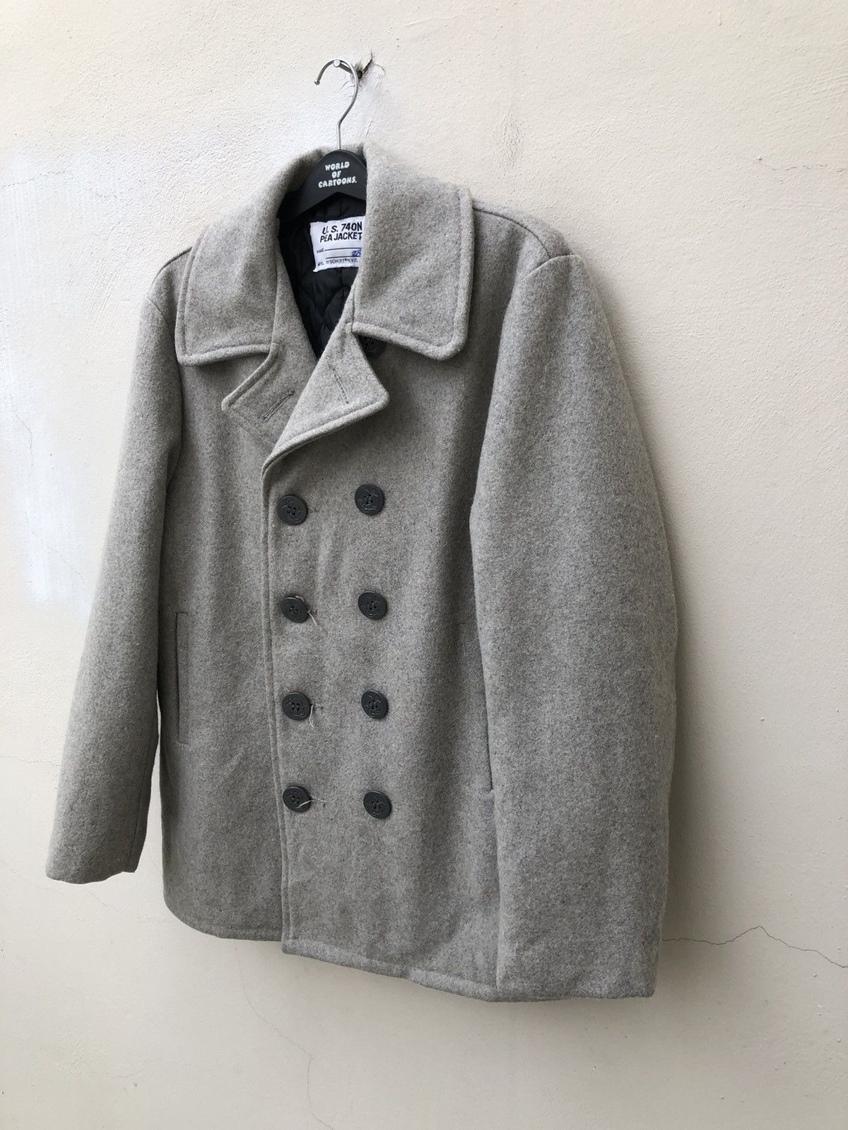 Schott Schott N.y.c. Made in Usa U.S. 740N Pea Jacket Grey Size US L / EU 52-54 / 3 - 3 Thumbnail