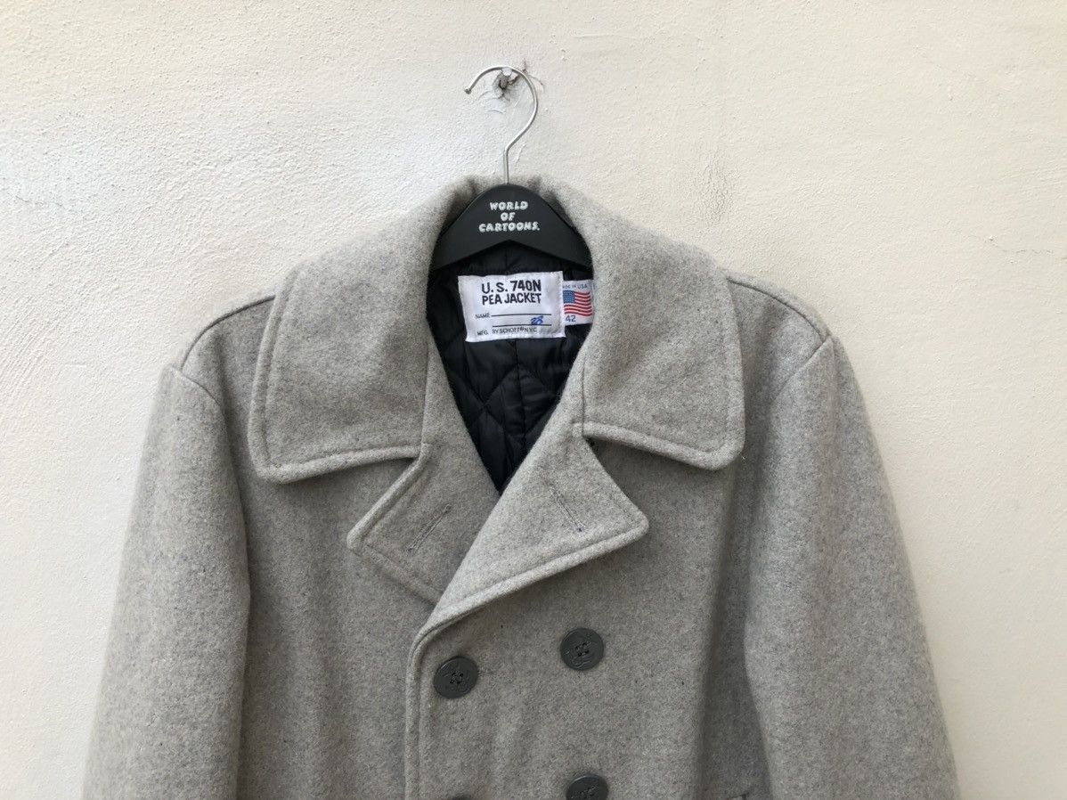 Schott Schott N.y.c. Made in Usa U.S. 740N Pea Jacket Grey Size US L / EU 52-54 / 3 - 2 Thumbnail