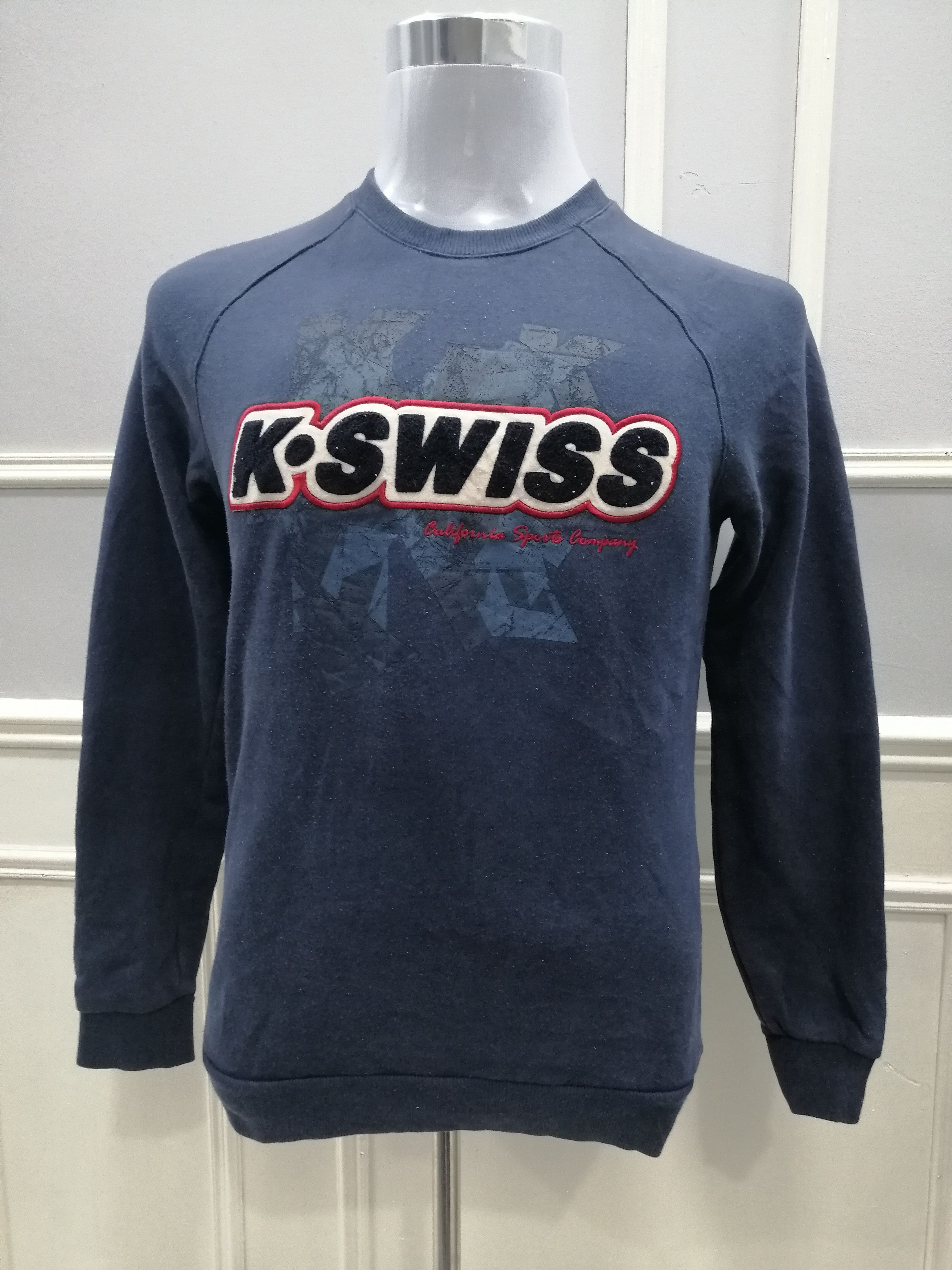 Designer K Swiss Vintage Rare K.Swiss Sweatshirt Rare unique design Size on tag 90 Grailed